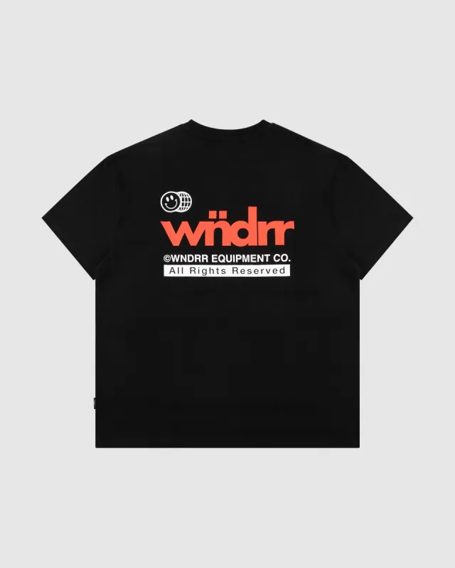 FRONTLINE BOX FIT TEE - BLACK made by WNDRR