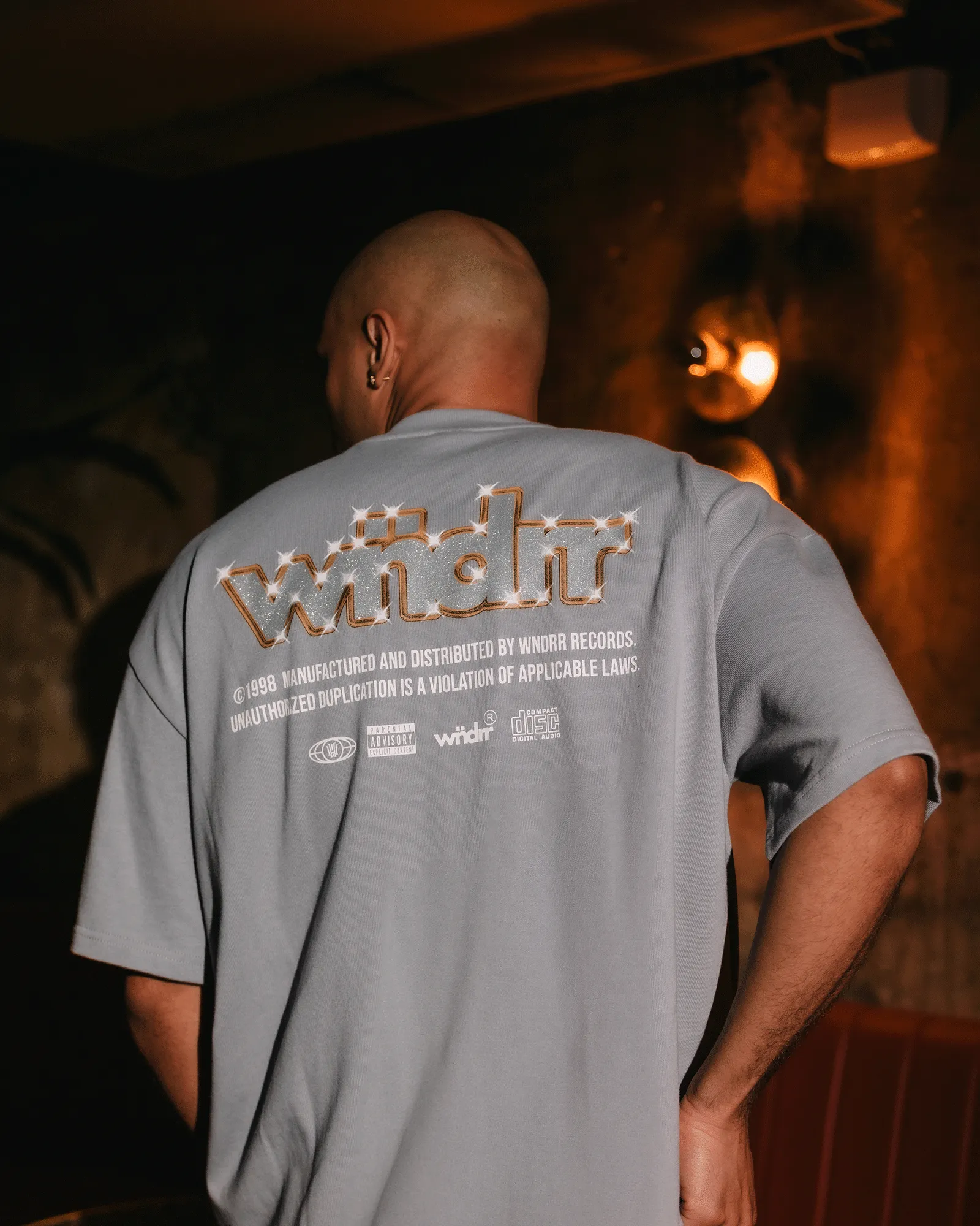 VIOLATION HEAVY WEIGHT TEE - CEMENT GREY sold by WNDRR product image thumbnail 2