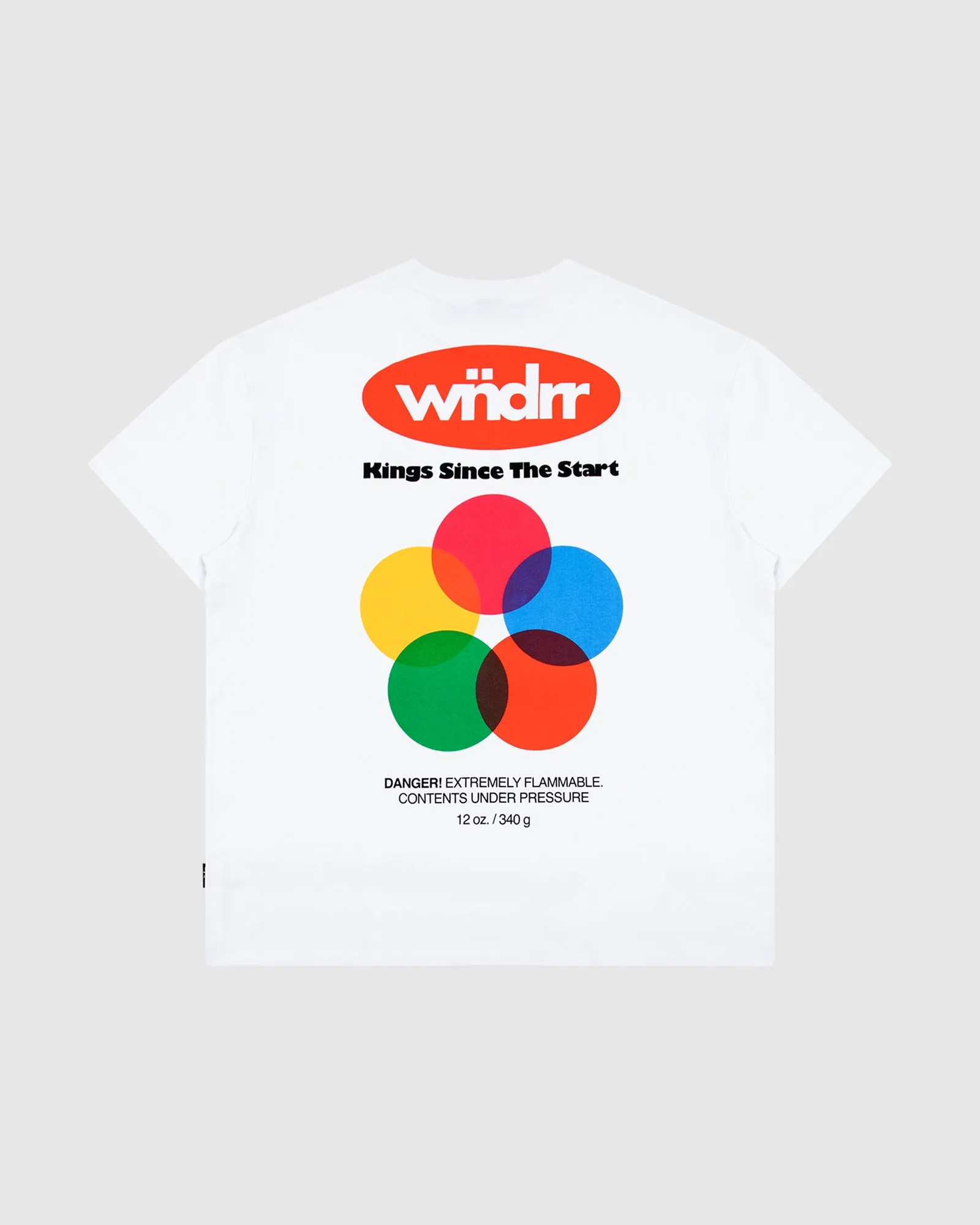 FLAMMABLE BOX FIT TEE - WHITE sold by WNDRR