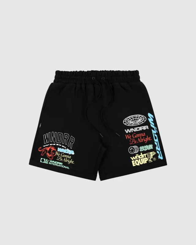 REPRESENT TECH TRACKSHORT - BLACK sold by WNDRR
