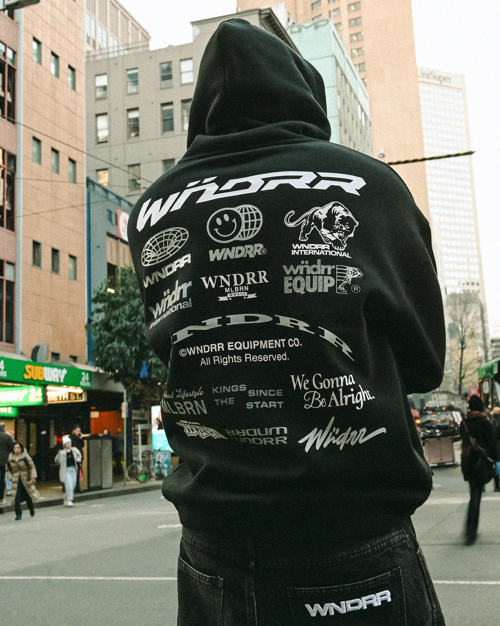 REPRESENT HOOD SWEAT - BLACK sold by WNDRR product image thumbnail 2