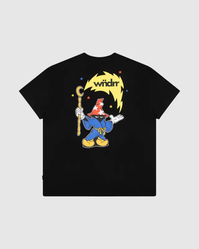 WIZARD BOX FIT TEE - BLACK sold by WNDRR