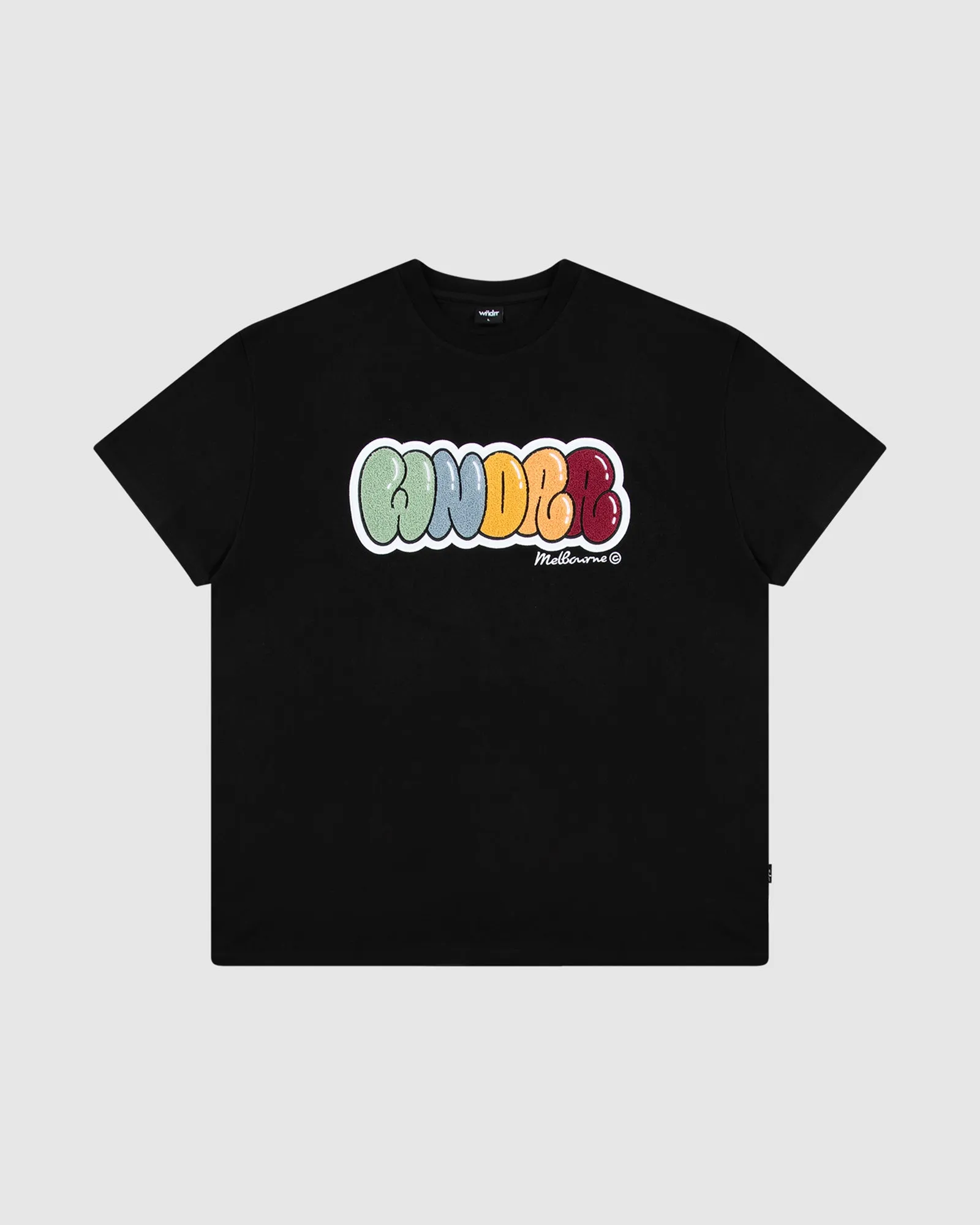 BLISSED BOX FIT TEE - BLACK sold by WNDRR