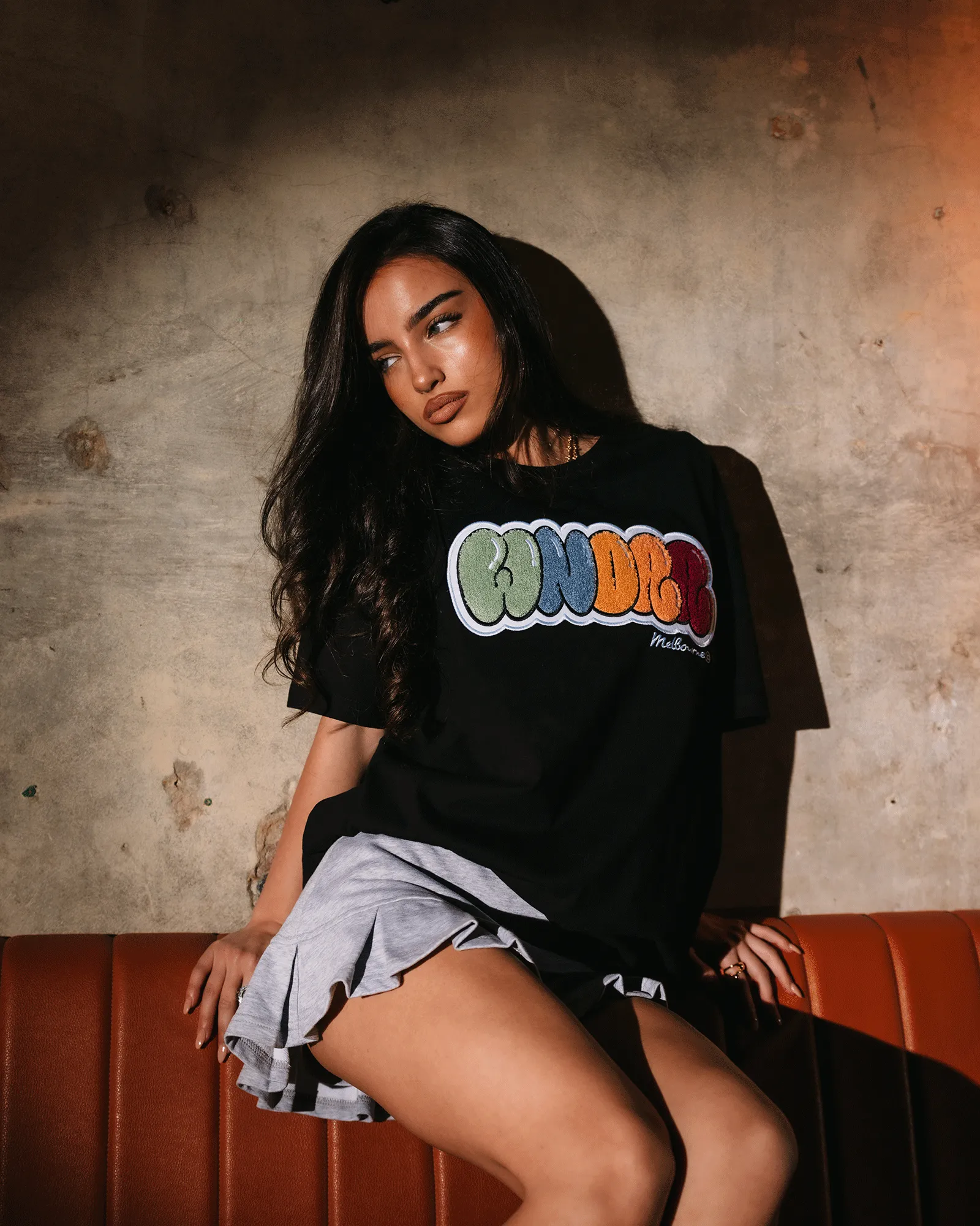 BLISSED BOX FIT TEE - BLACK sold by WNDRR product image thumbnail 2