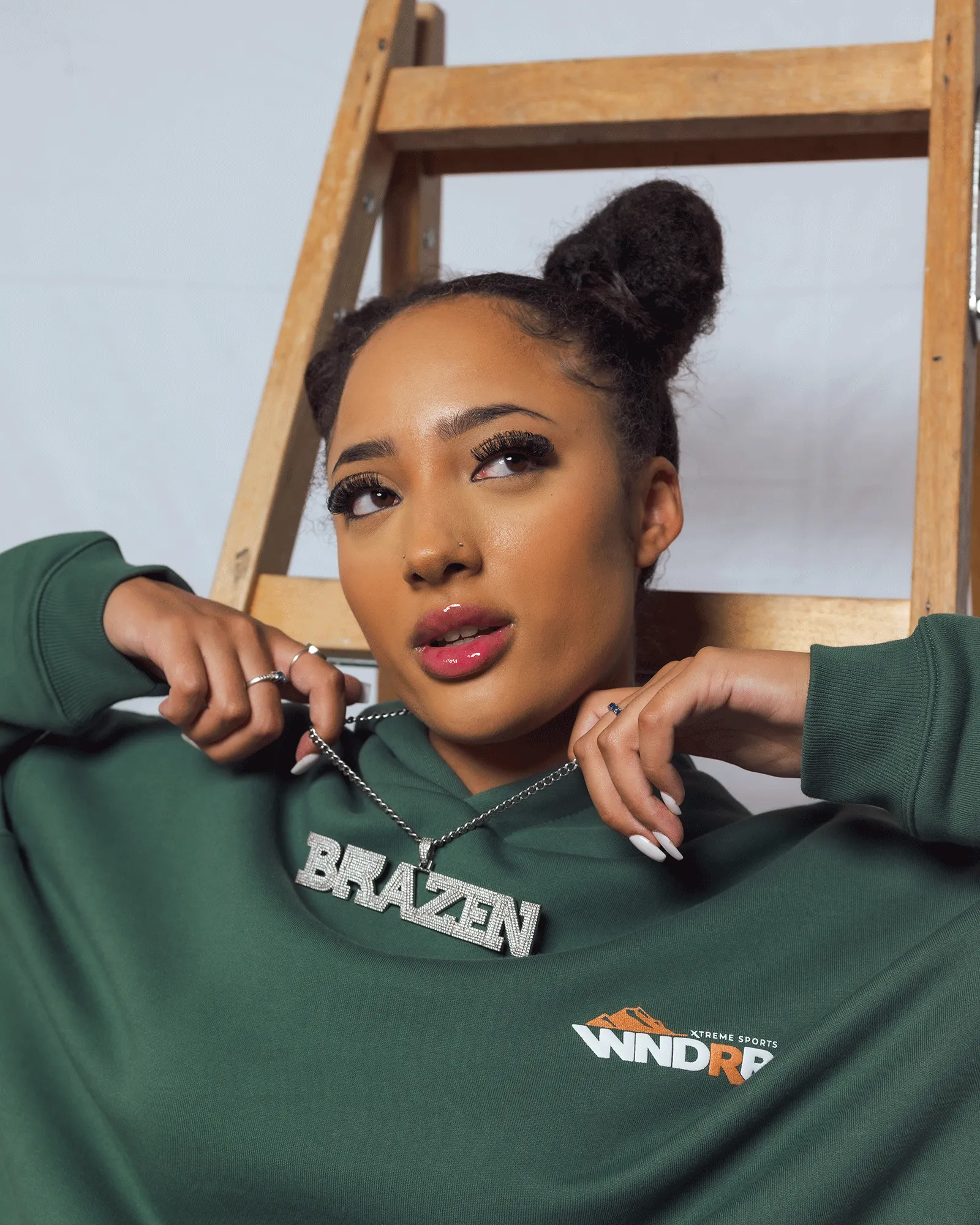 RANGES HOOD SWEAT - DARK GREEN sold by WNDRR product image thumbnail 4