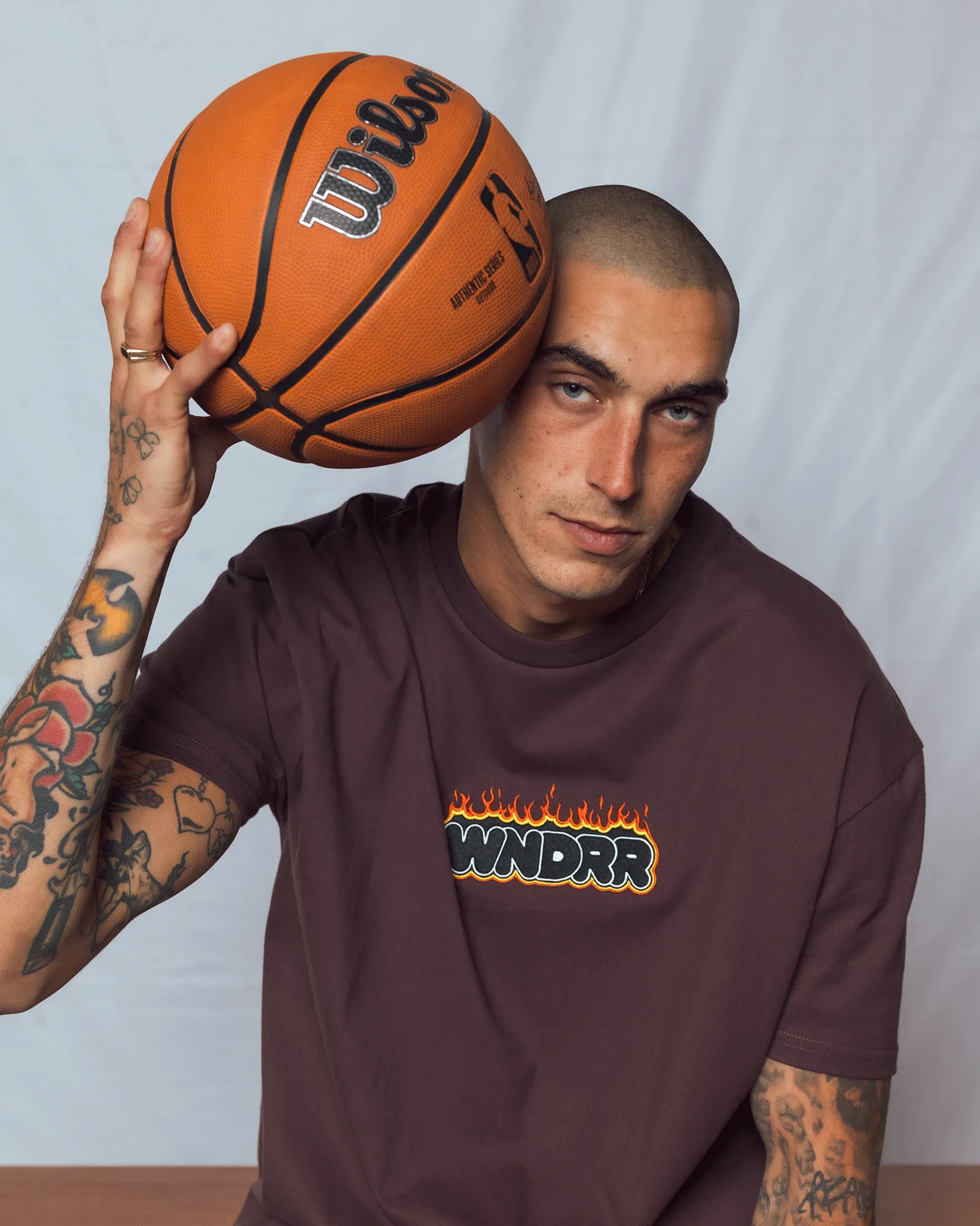 FLINT BOX FIT TEE - BROWN sold by WNDRR product image thumbnail 2