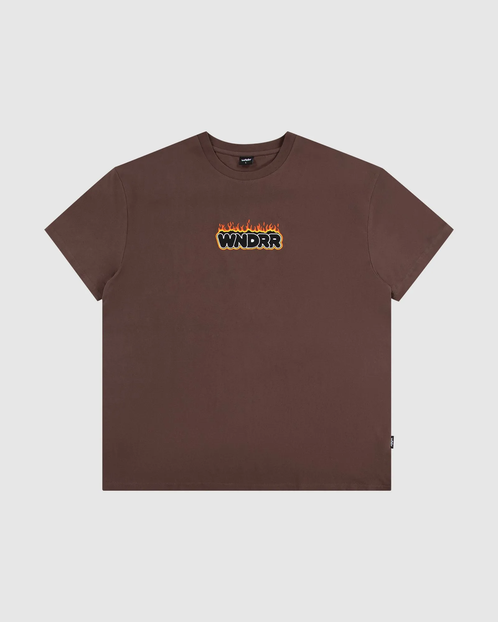 FLINT BOX FIT TEE - BROWN sold by WNDRR