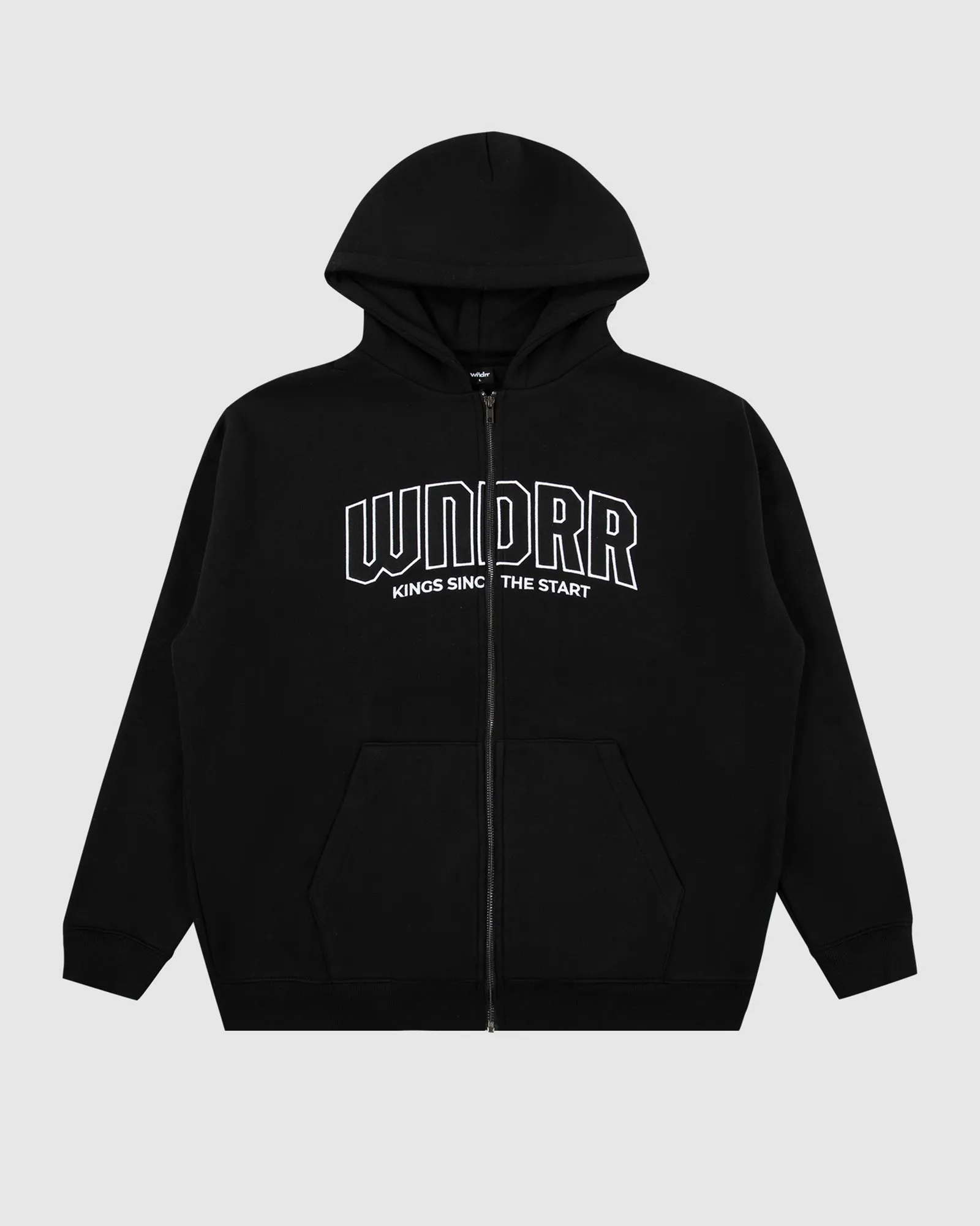 FEUD ZIP HOOD SWEAT - BLACK sold by WNDRR