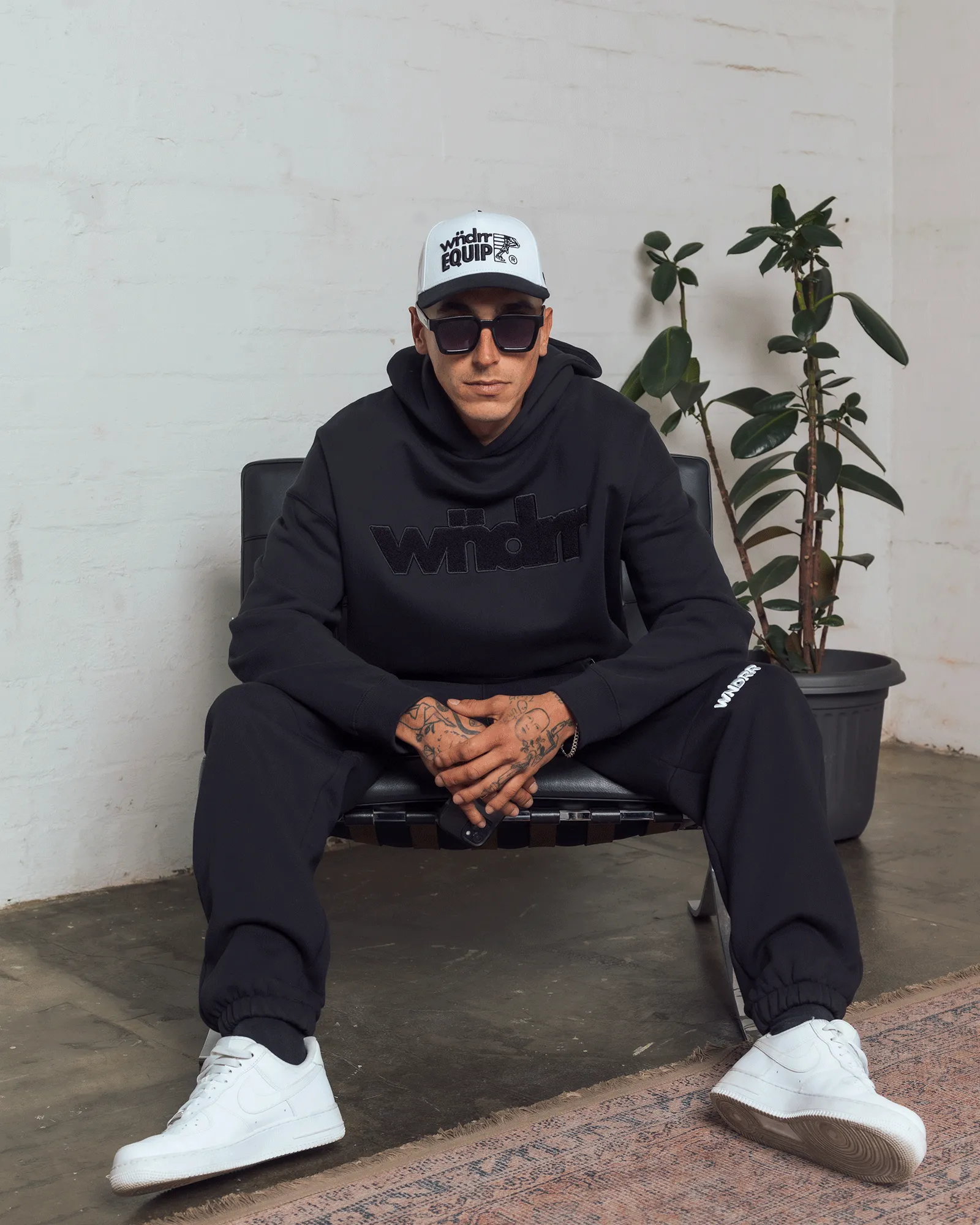 TONE HOOD SWEAT - BLACK sold by WNDRR product image thumbnail 2