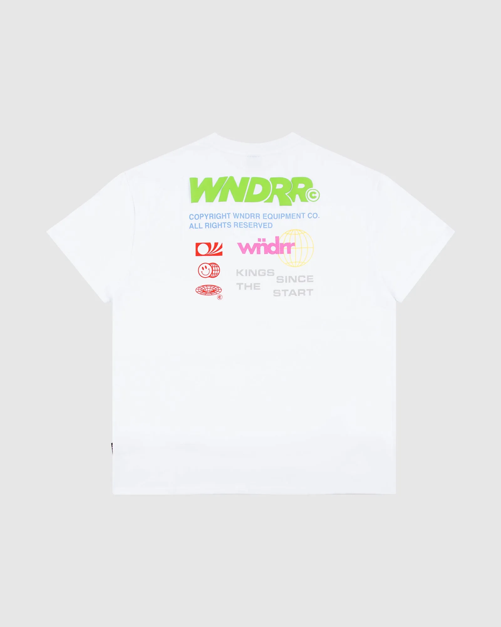 SCRAWL BOX FIT TEE - WHITE sold by WNDRR