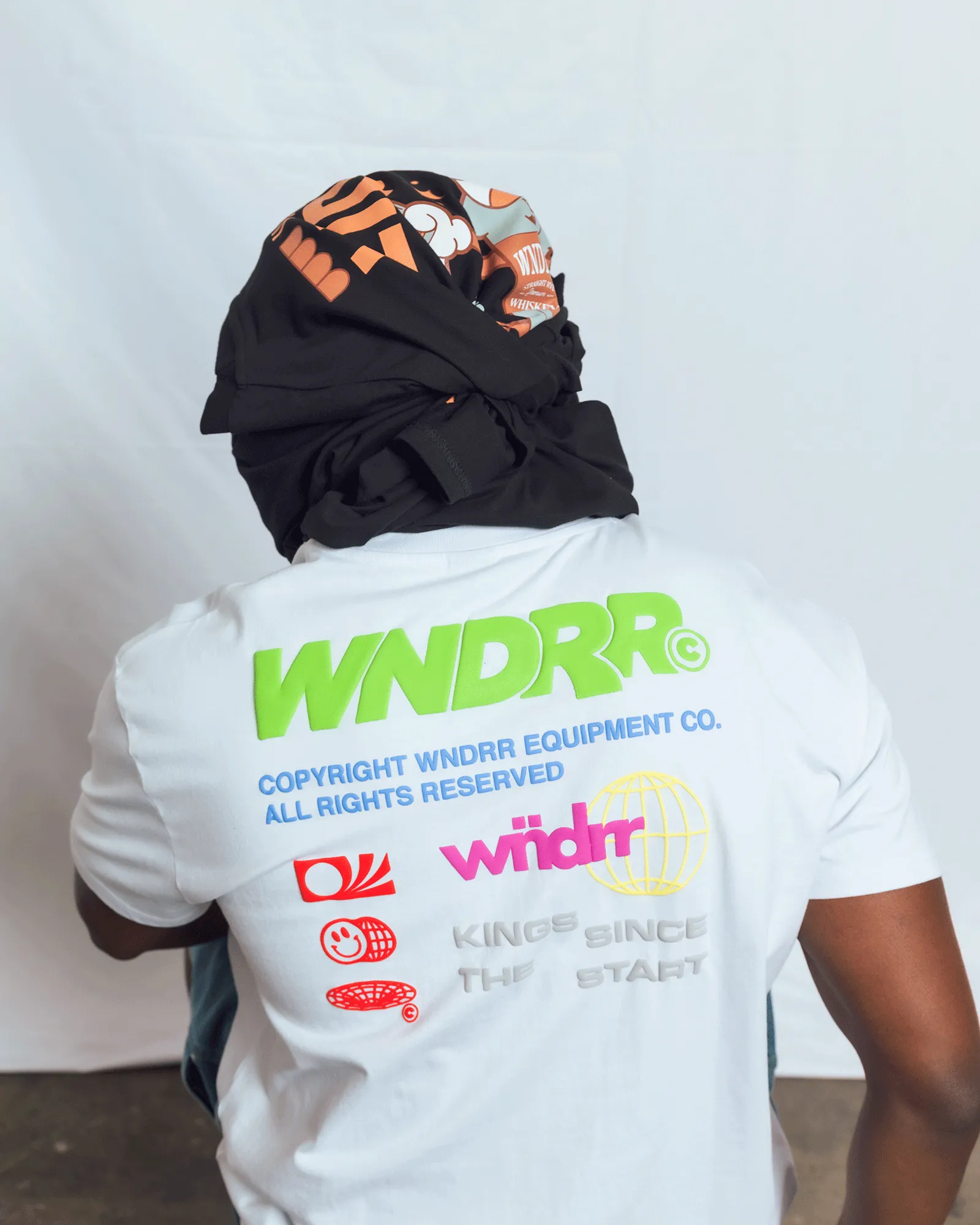 SCRAWL BOX FIT TEE - WHITE sold by WNDRR product image thumbnail 2