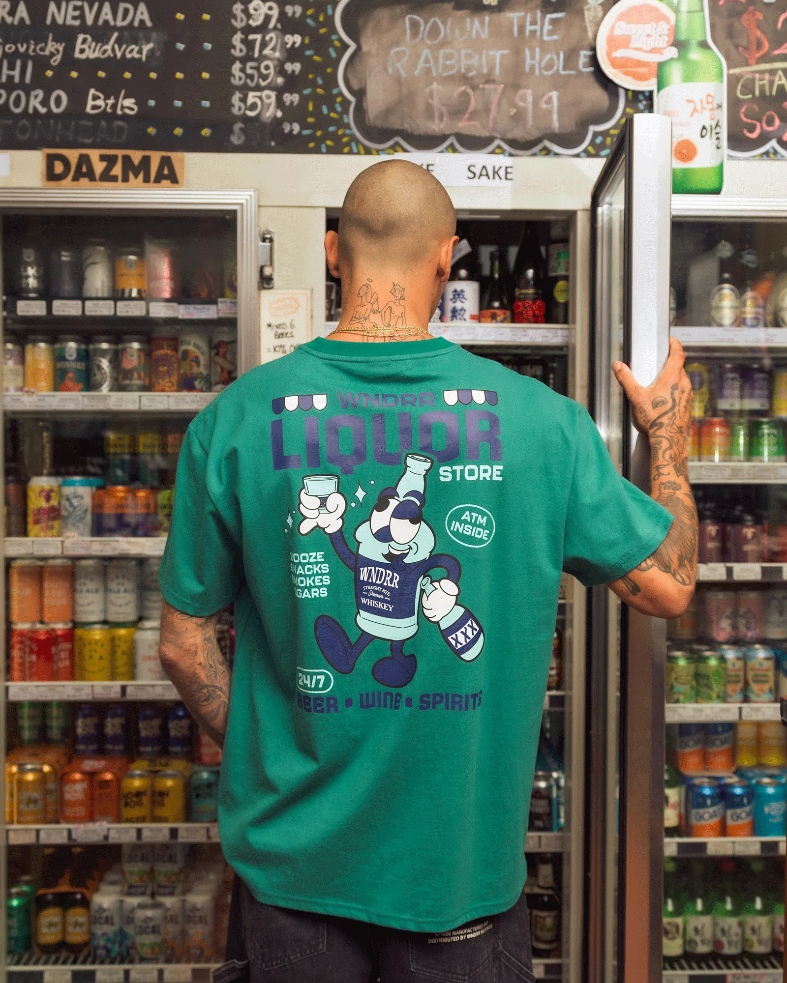 LIQUOR BOX FIT TEE - DARK TEAL sold by WNDRR product image thumbnail 2