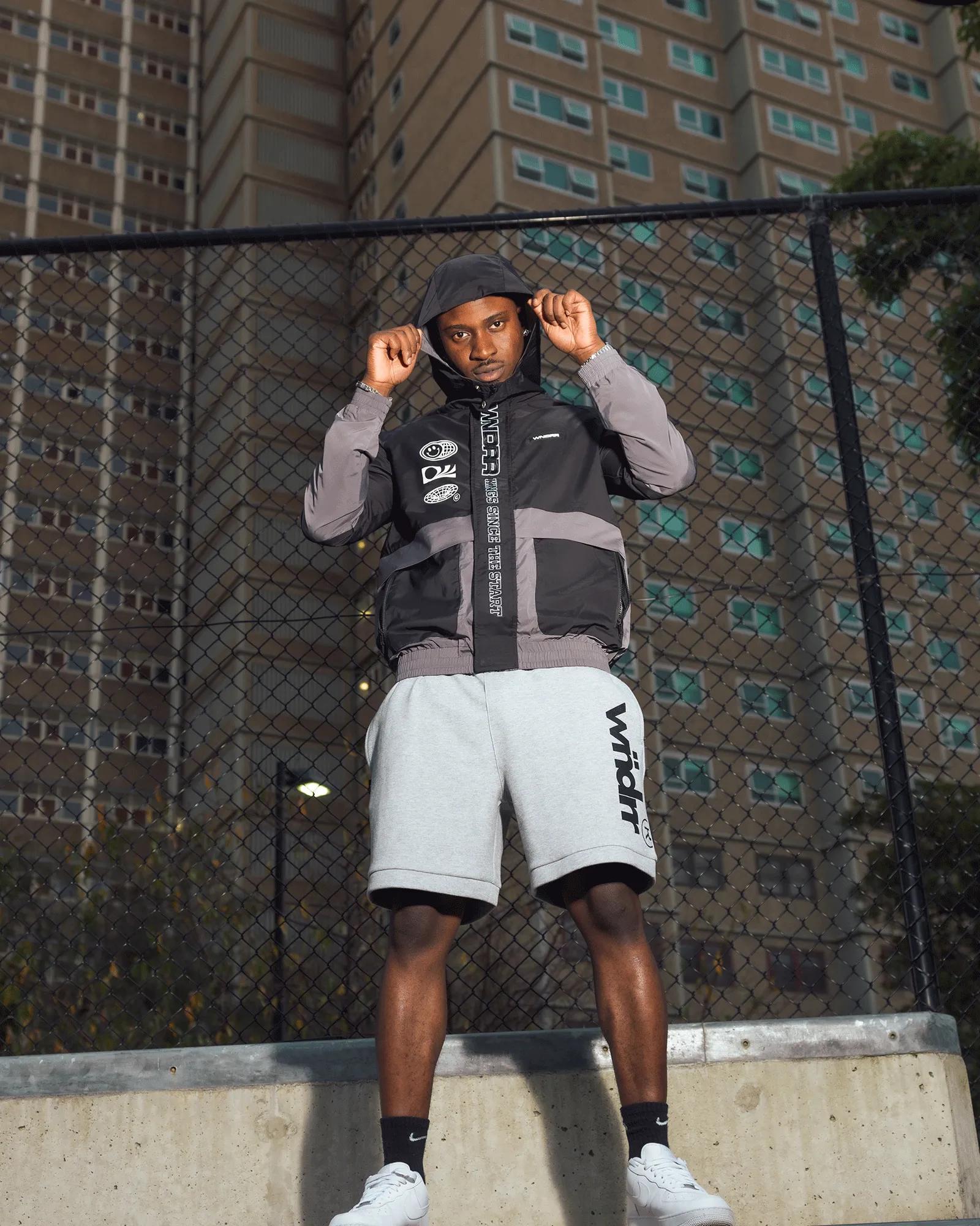 AMPLIFY SPRAY JACKET - BLACK/GREY sold by WNDRR product image thumbnail 4