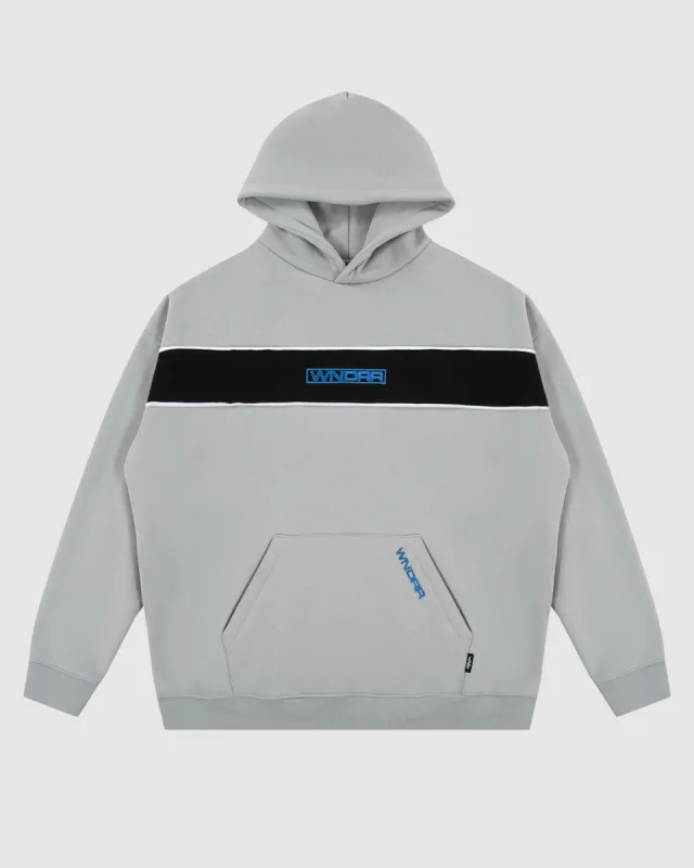 PATRON PANEL HOOD SWEAT - CEMENT GREY sold by WNDRR