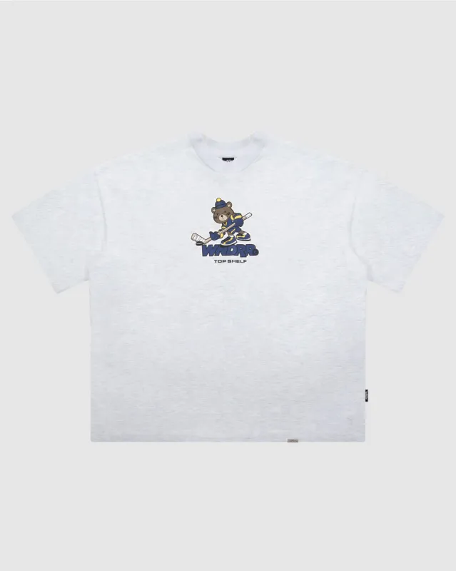 TOP SHELF HEAVY WEIGHT TEE - WHITE MARLE sold by WNDRR