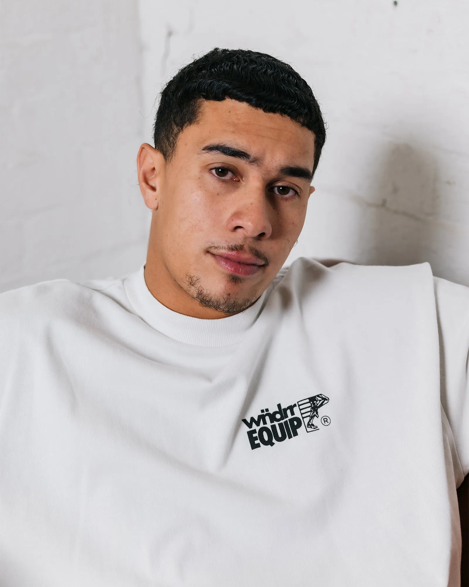 EQUIP HEAVY WEIGHT TEE - WASHED WHITE sold by WNDRR product image thumbnail 4