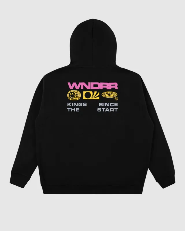 BOOSTER SMU HOOD SWEAT - BLACK sold by WNDRR