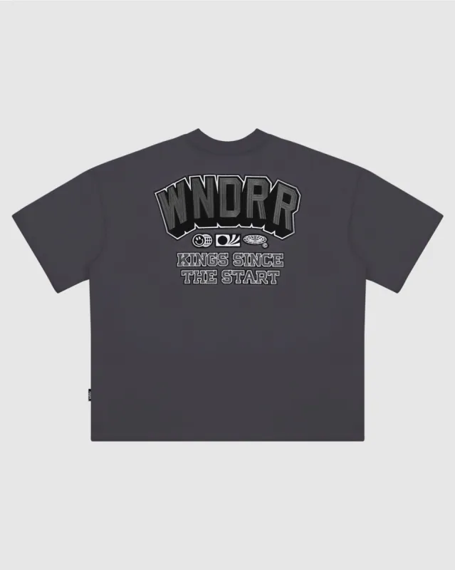 ALL ROUNDER HEAVY WEIGHT TEE - CHARCOAL sold by WNDRR