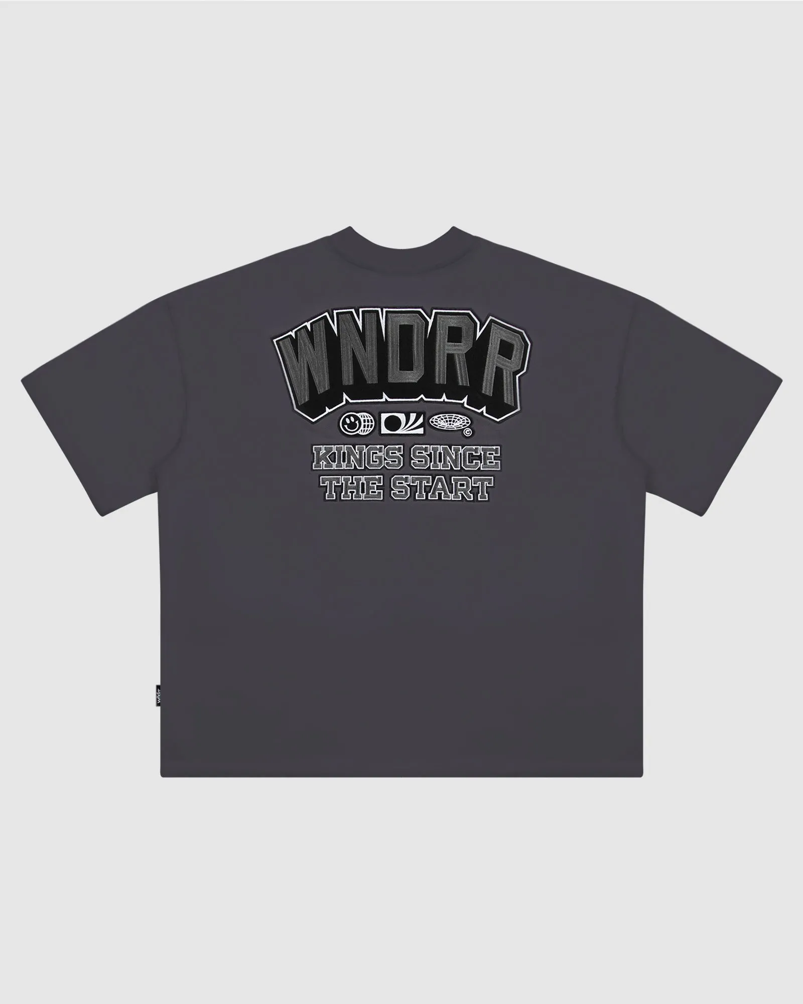 ALL ROUNDER HEAVY WEIGHT TEE - CHARCOAL sold by WNDRR