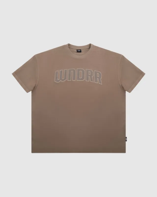 ARCH FRENCH TERRY TEE - TAUPE sold by WNDRR