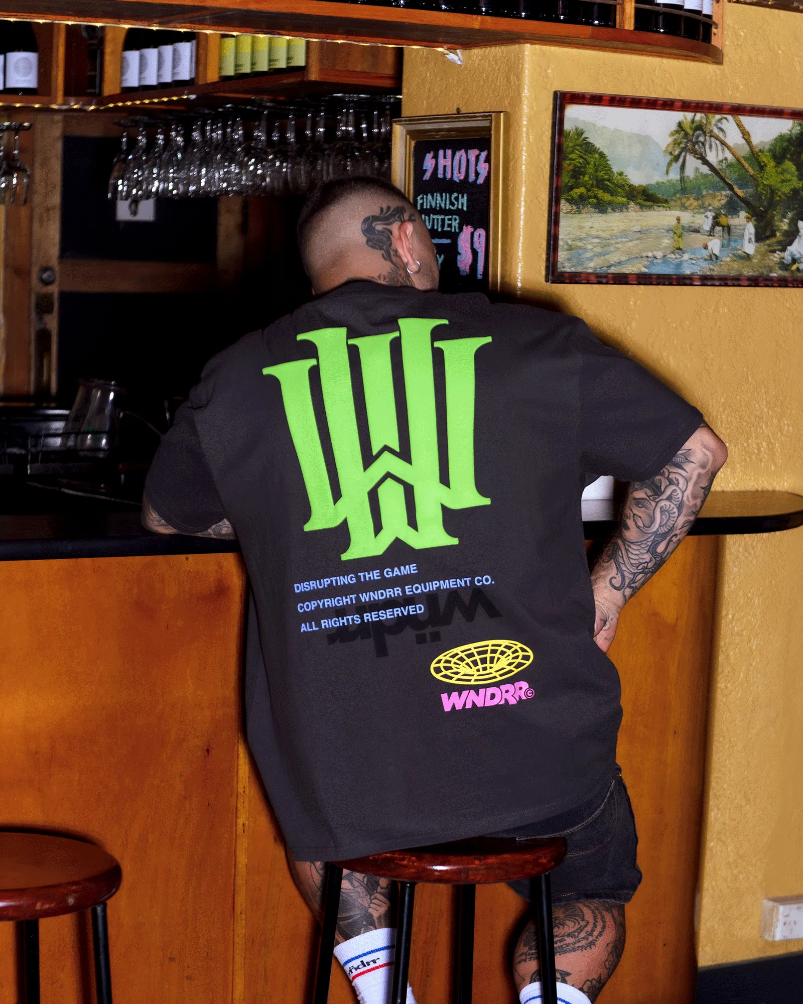 OBSCURE BOX FIT TEE - FADED BLACK sold by WNDRR product image thumbnail 2