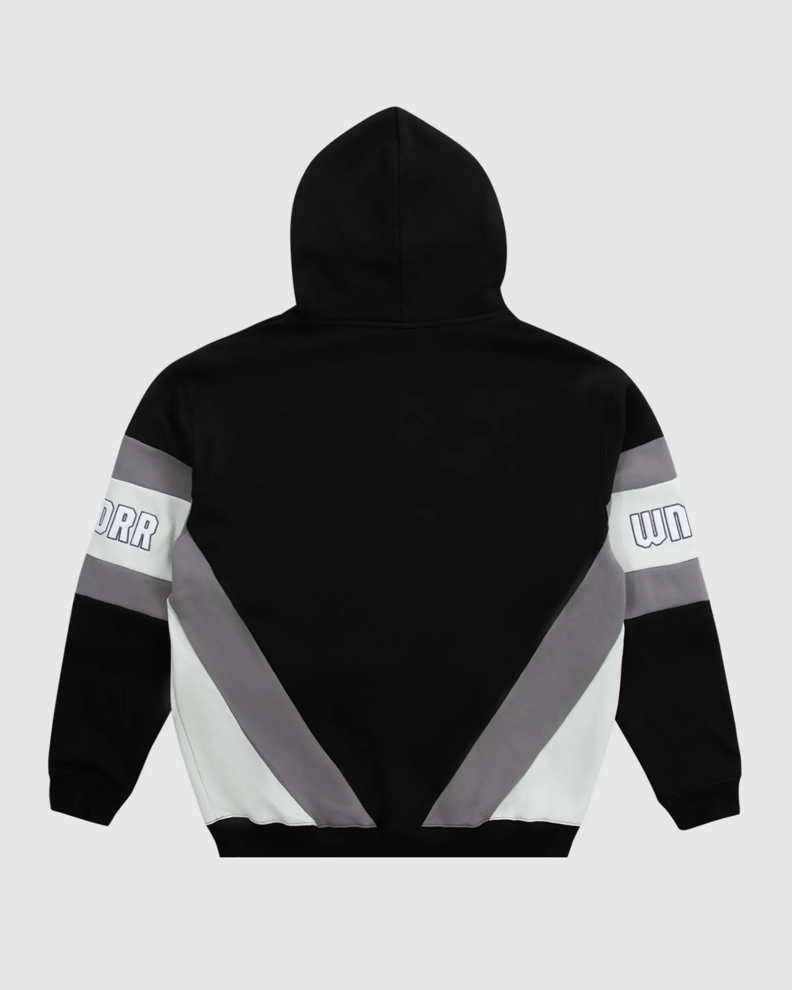 LATCH PANEL HOOD SWEAT - BLACK/GREY sold by WNDRR product image thumbnail 3