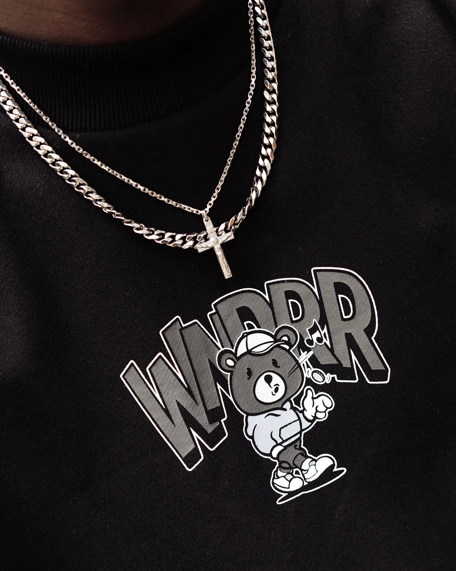 FIFTY CREW SWEAT - BLACK sold by WNDRR product image thumbnail 4