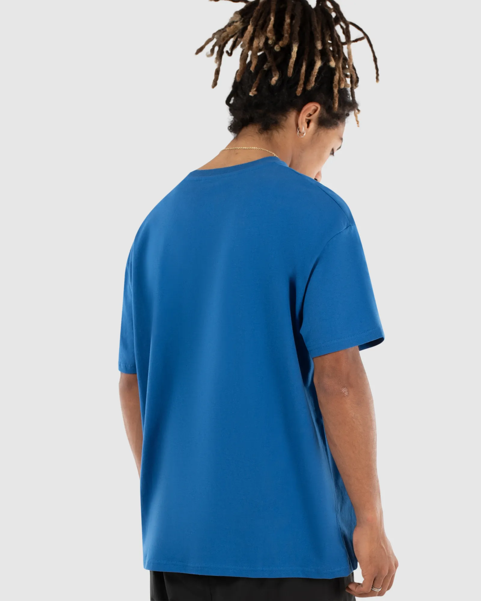 ANARCHY BOX FIT TEE - COBALT BLUE sold by WNDRR product image thumbnail 5