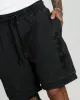 OFFCUT TECH TRACKSHORT - WASHED BLACK sold by WNDRR
