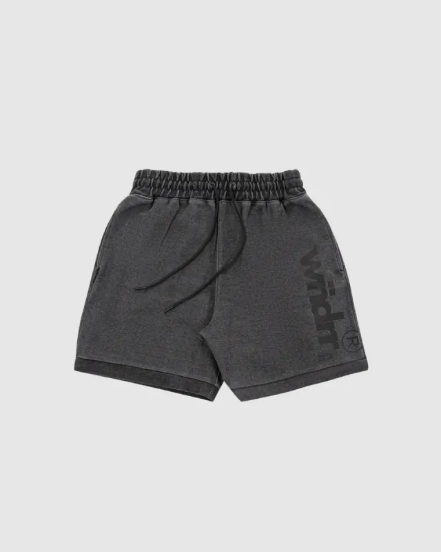 OFFCUT TECH TRACKSHORT - WASHED BLACK sold by WNDRR