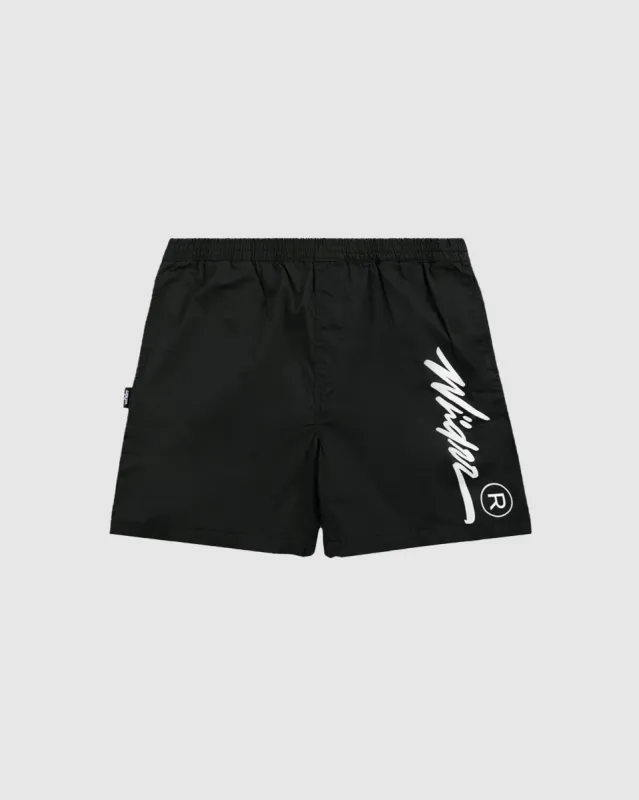 OFFEND BEACH SHORT - BLACK sold by WNDRR