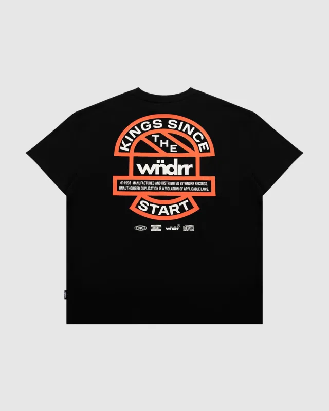 HIGH SIGN HEAVY WEIGHT TEE - BLACK sold by WNDRR