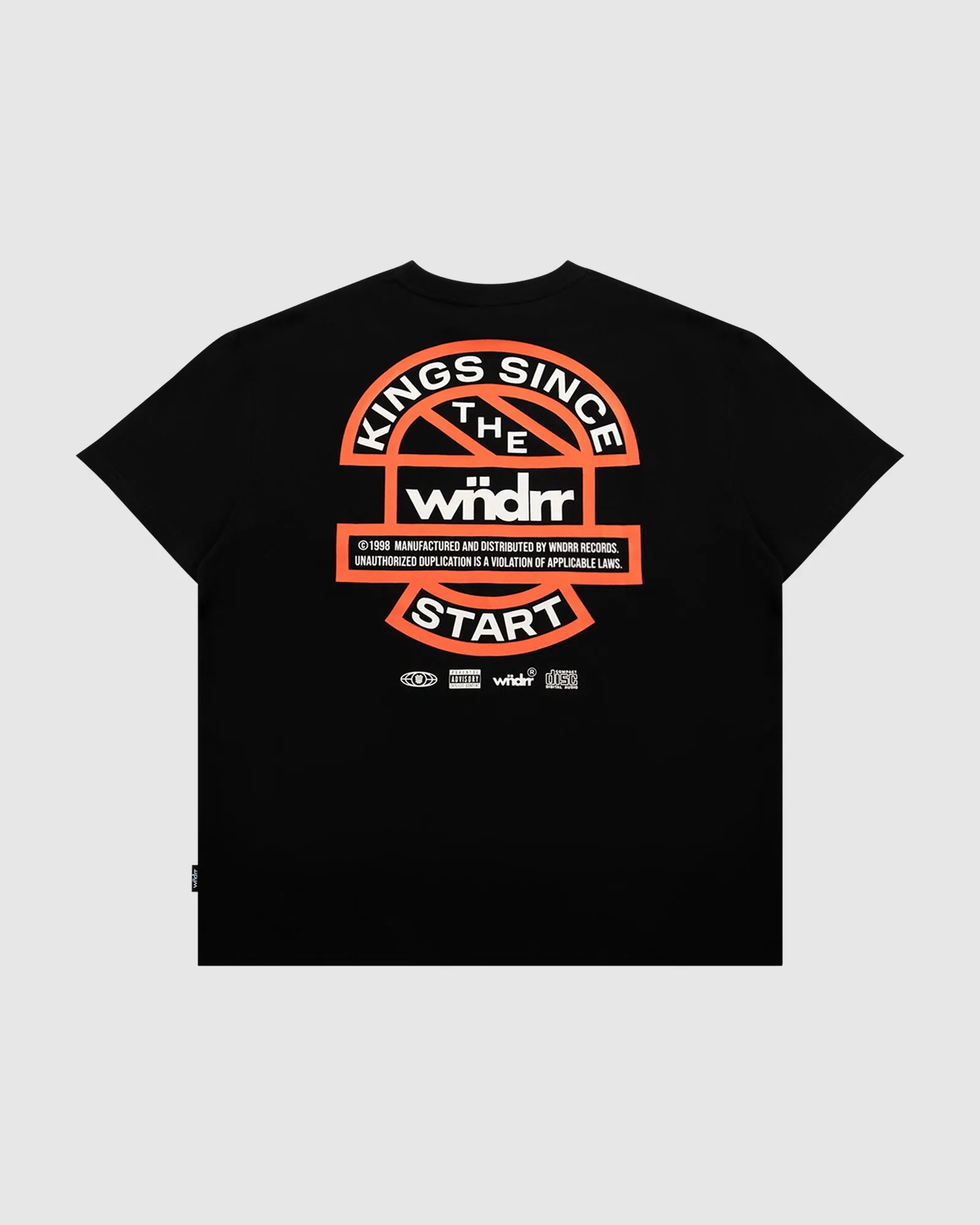 HIGH SIGN HEAVY WEIGHT TEE - BLACK sold by WNDRR