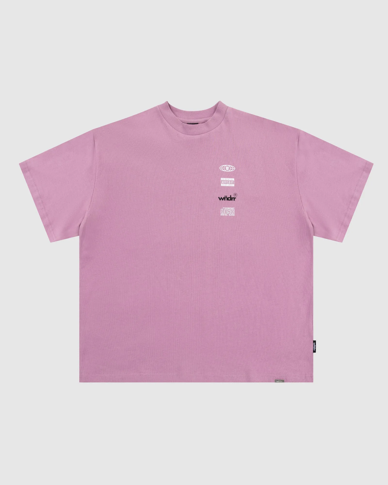 HIGH SIGN HEAVY WEIGHT TEE - MAUVE sold by WNDRR product image thumbnail 3