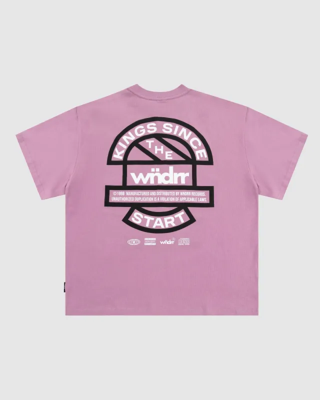 HIGH SIGN HEAVY WEIGHT TEE - MAUVE sold by WNDRR