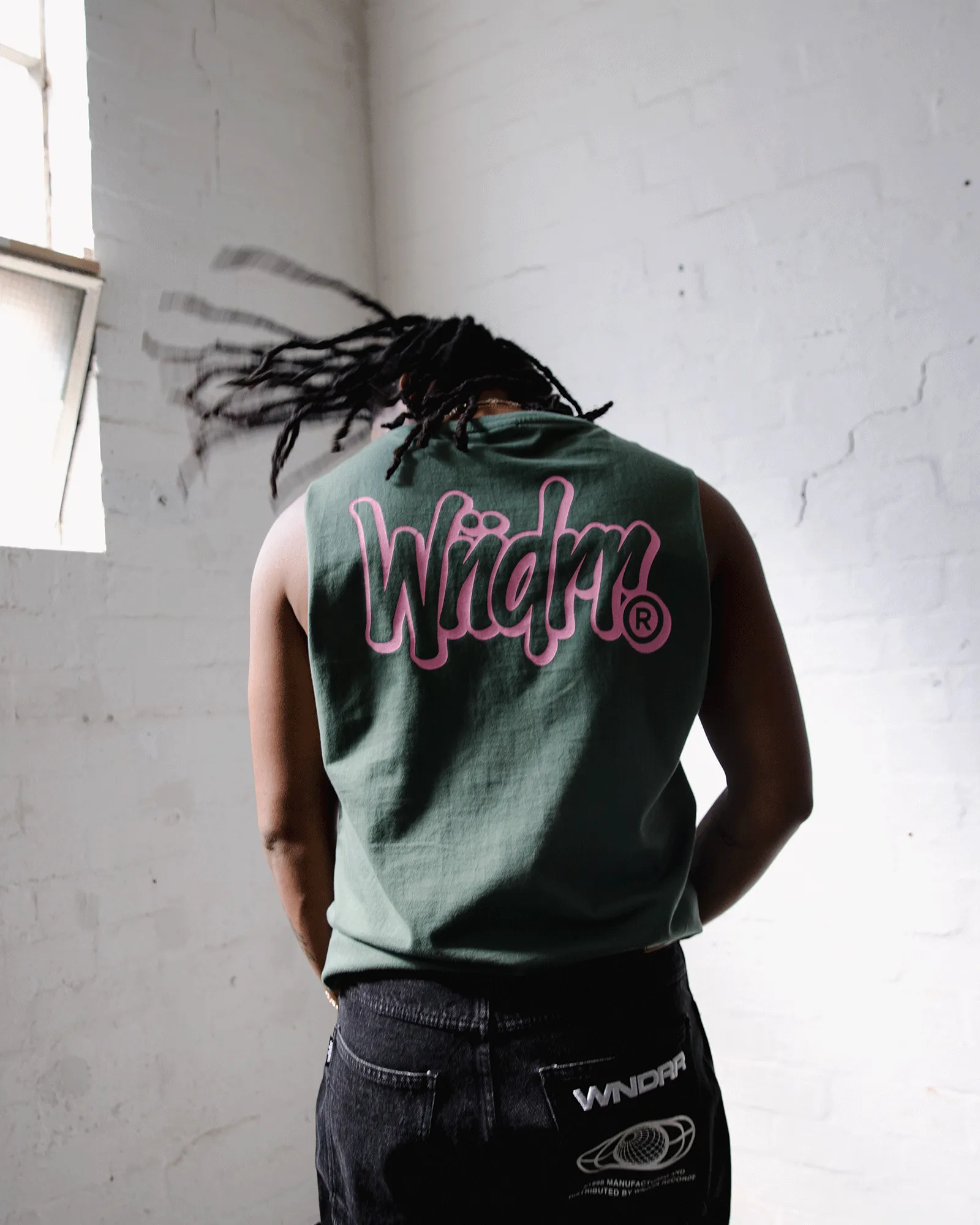 STARTER MUSCLE TOP - DARK GREEN sold by WNDRR product image thumbnail 2