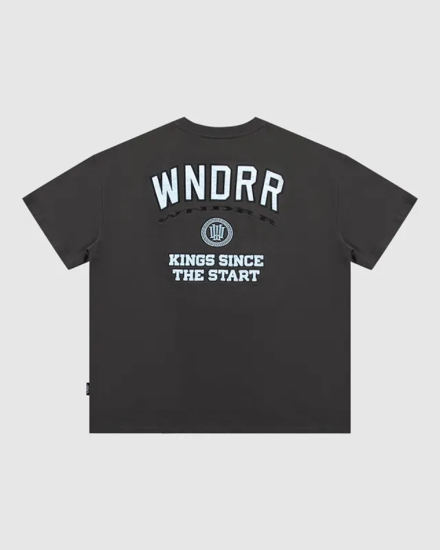 EMPORIUM HEAVY WEIGHT TEE - FADED BLACK sold by WNDRR