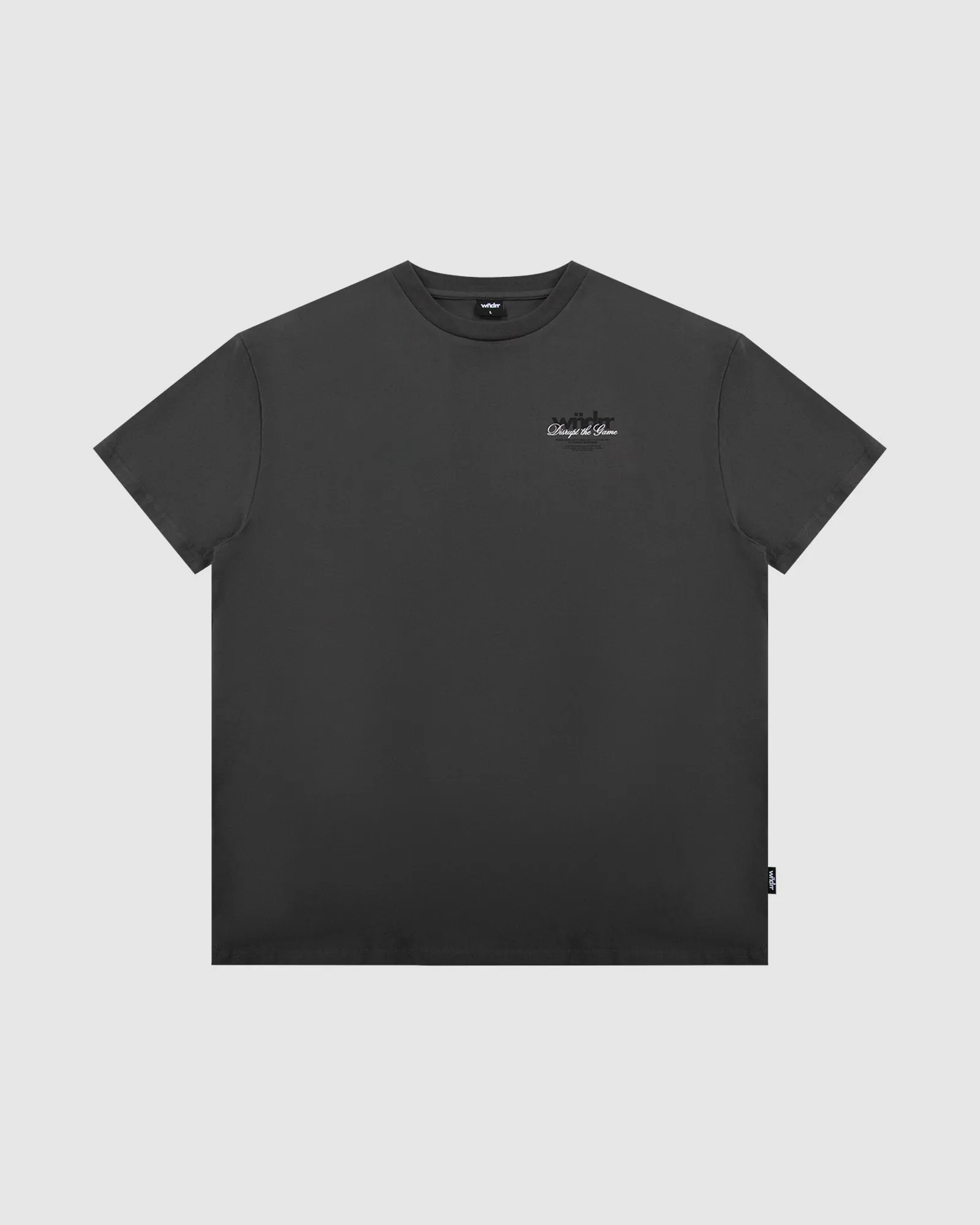 DISRUPT BOX FIT TEE - FADED BLACK sold by WNDRR product image thumbnail 3