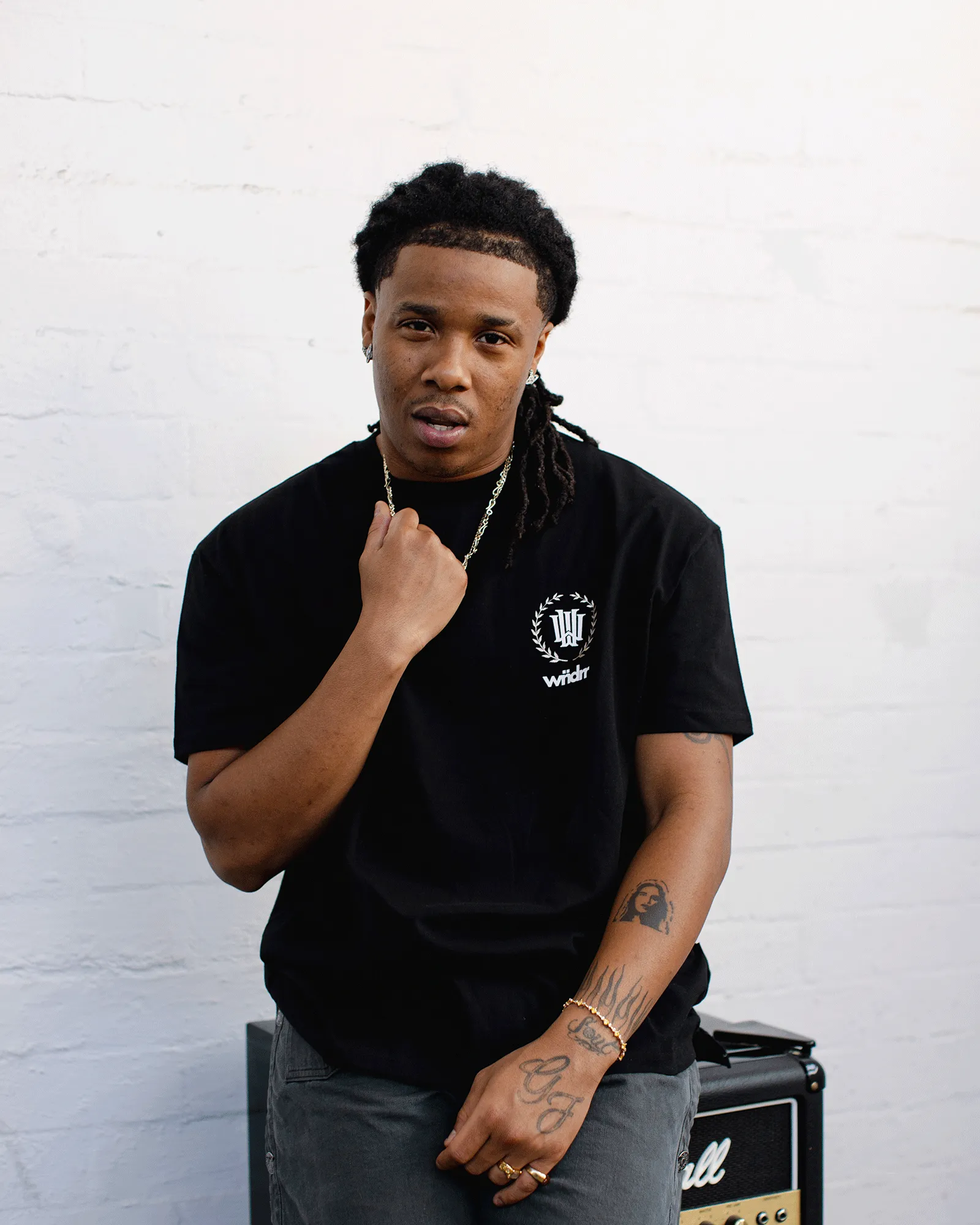 EMPEROR BOX FIT TEE - BLACK sold by WNDRR product image thumbnail 4