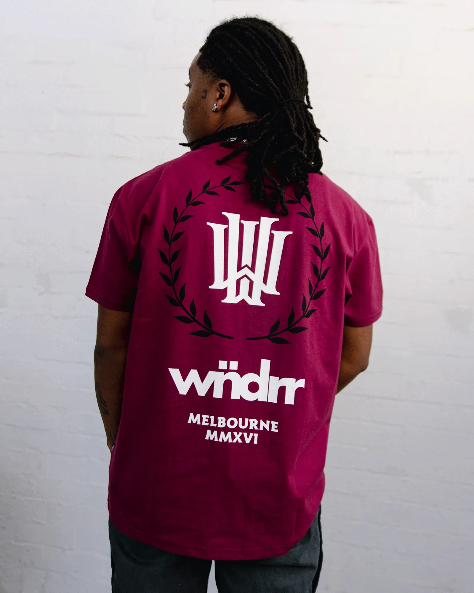 EMPEROR BOX FIT TEE - BLOOD RED sold by WNDRR product image thumbnail 2