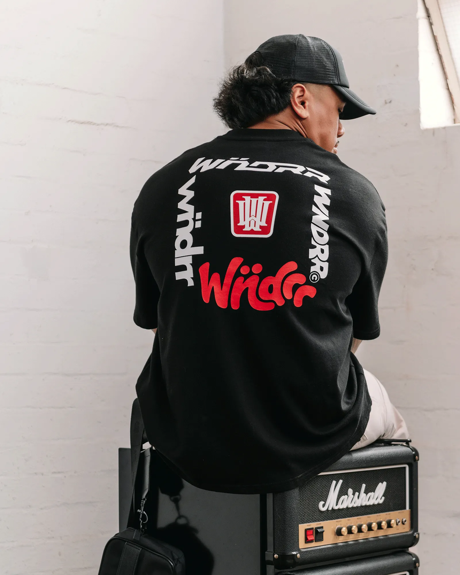 ALL OUT HEAVY WEIGHT TEE - BLACK sold by WNDRR product image thumbnail 2