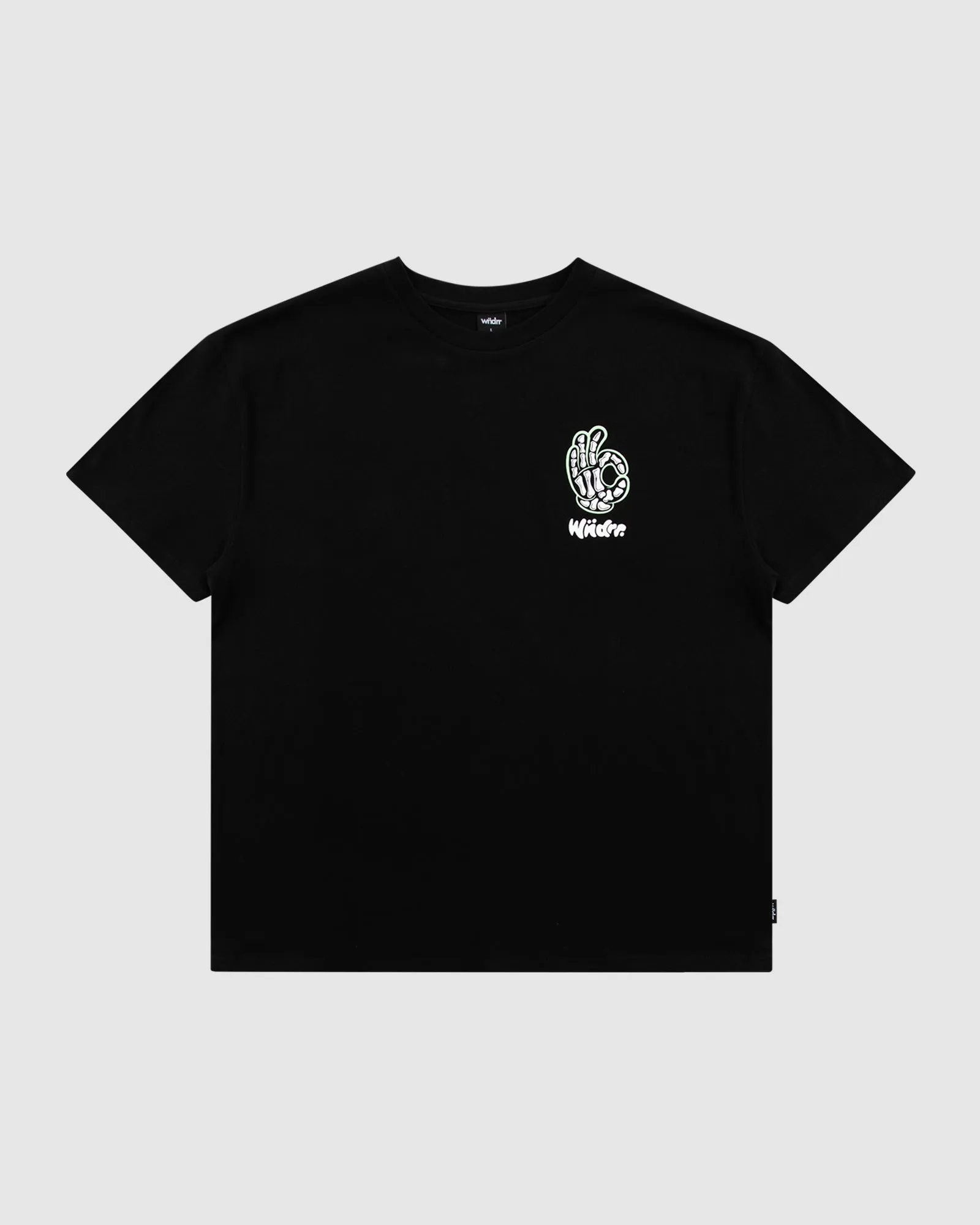 BONES BOX FIT TEE - BLACK sold by WNDRR product image thumbnail 3
