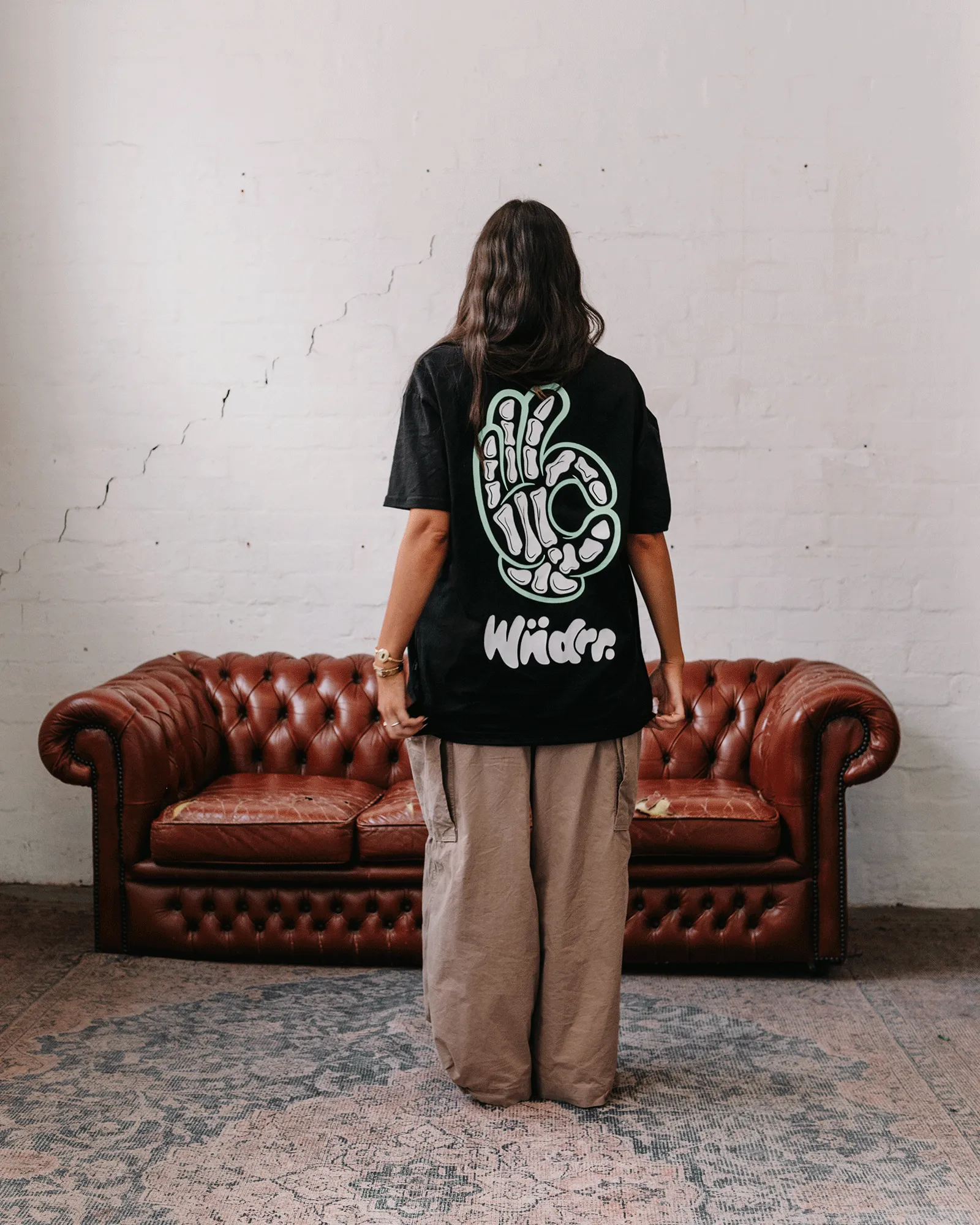 BONES BOX FIT TEE - BLACK sold by WNDRR product image thumbnail 5