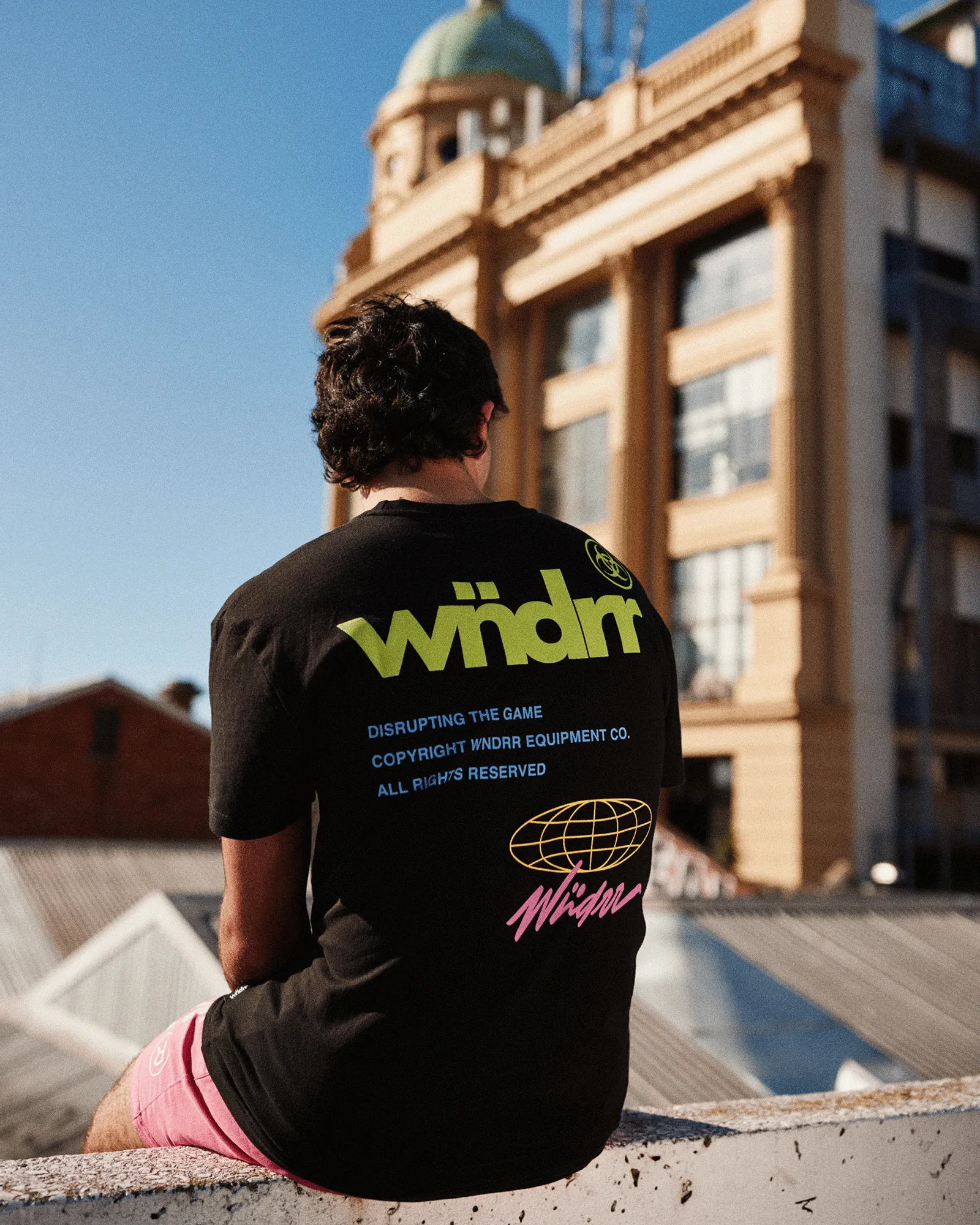 ILLEGIBLE BOX FIT TEE - BLACK sold by WNDRR product image thumbnail 2