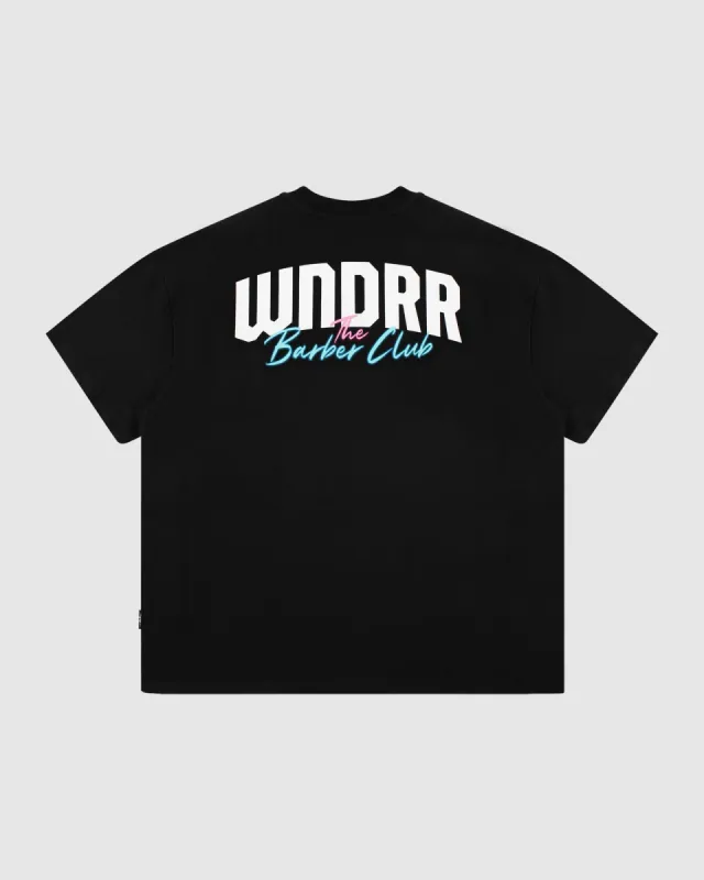 THE BARBER CLUB TEE - BLACK sold by WNDRR