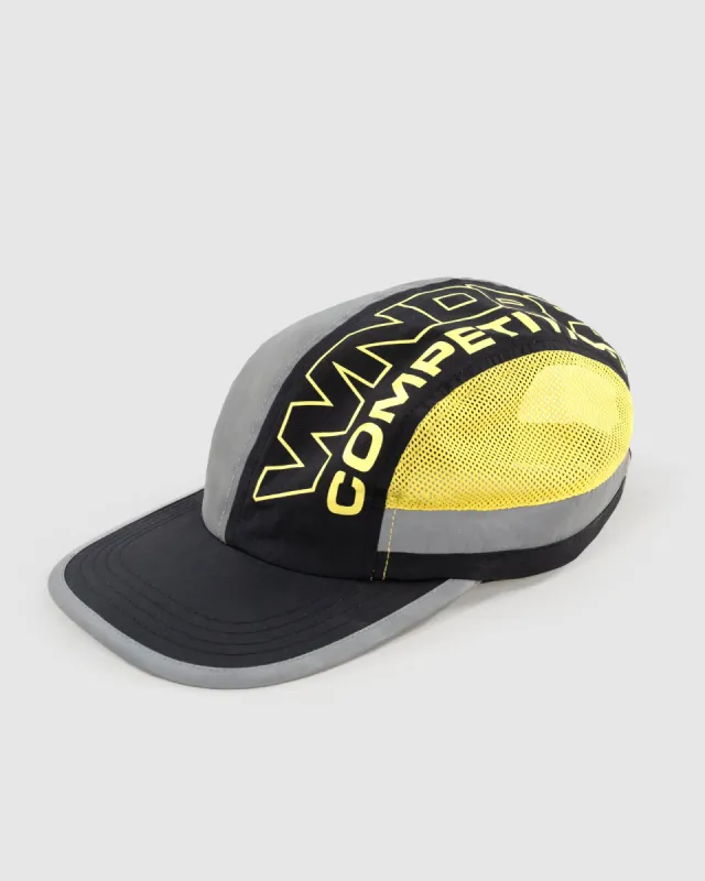 COMPETITION RUNNER CAP - BLACK/YELLOW sold by WNDRR