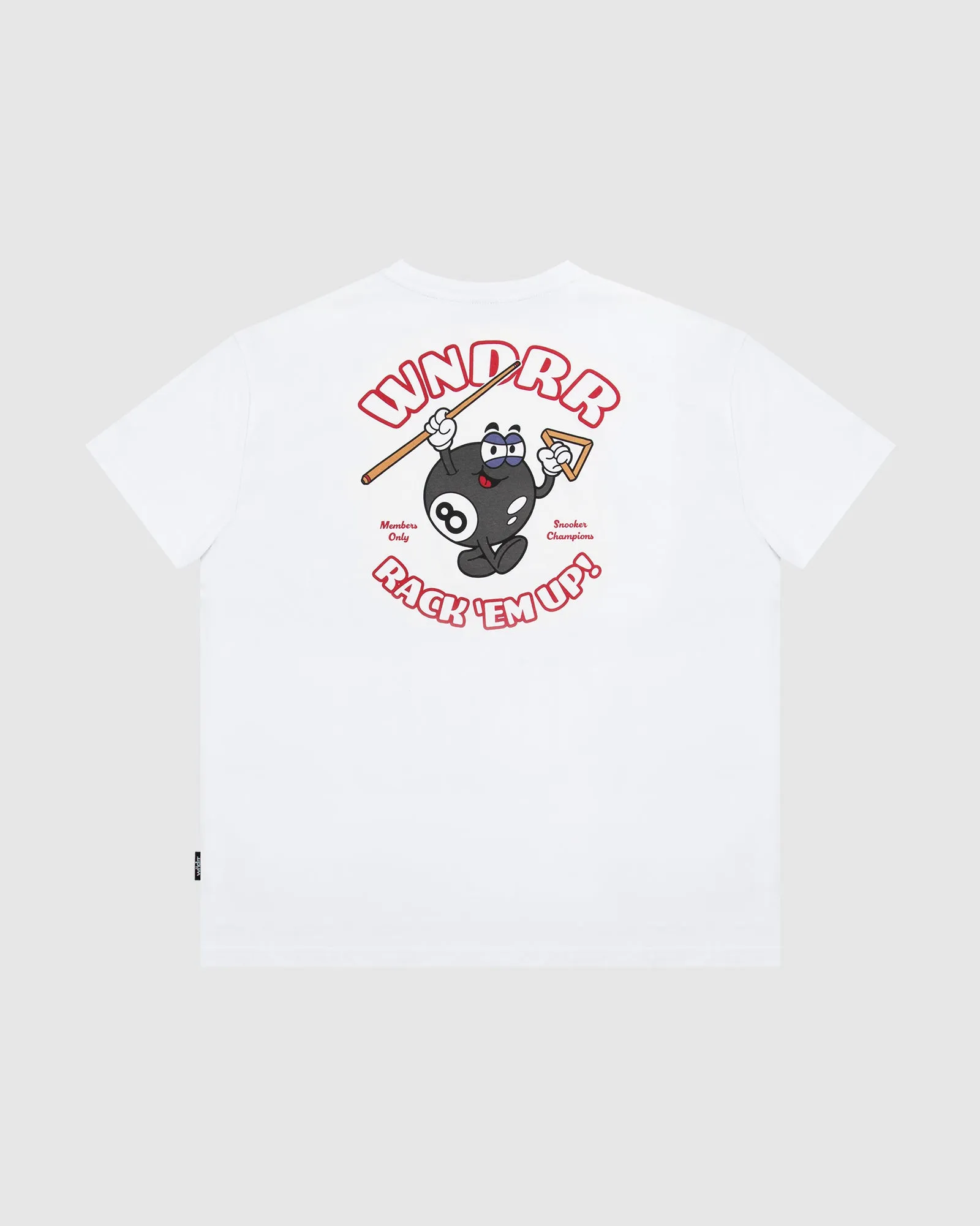 SNOOKER BOX FIT TEE - WHITE sold by WNDRR