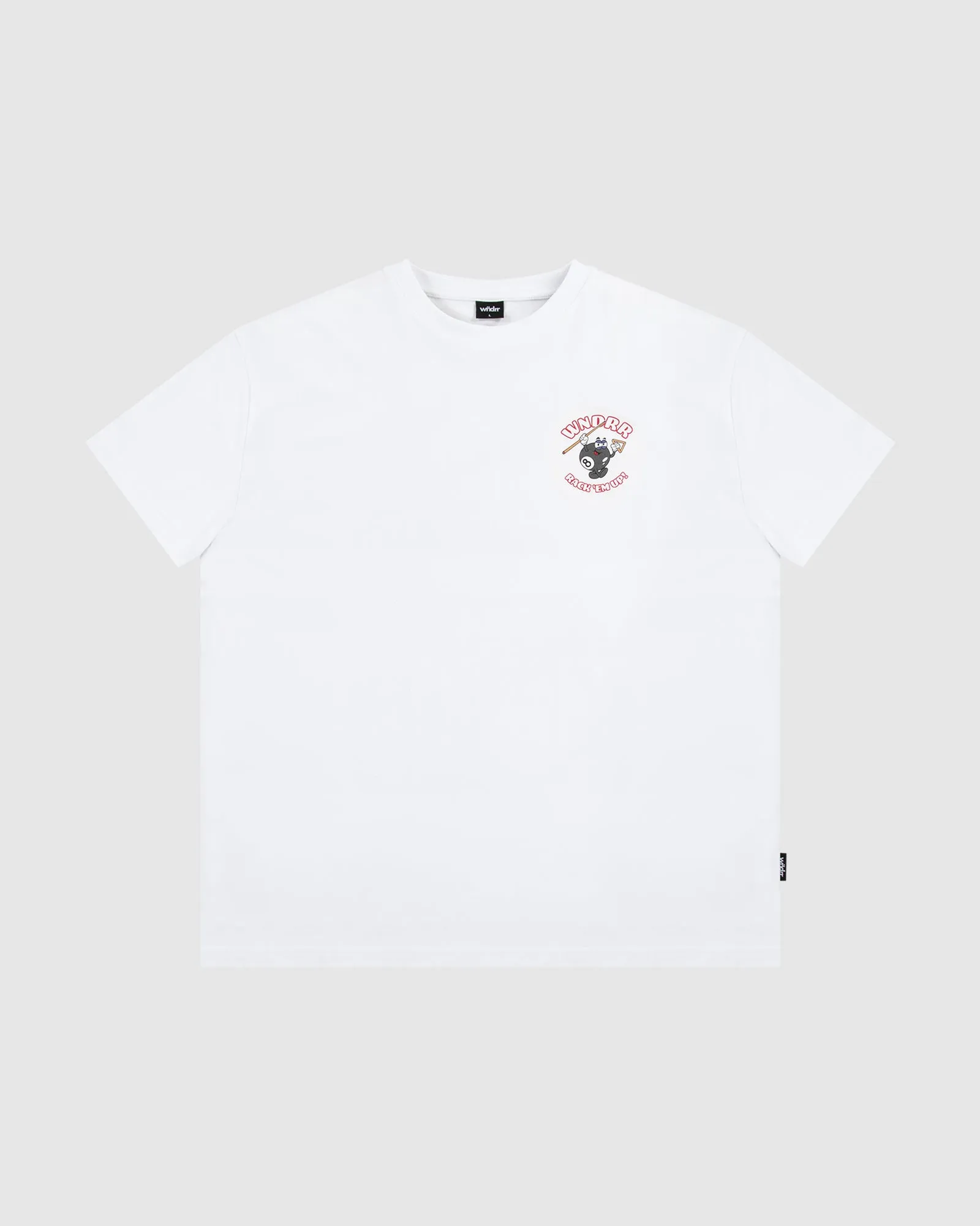 SNOOKER BOX FIT TEE - WHITE sold by WNDRR product image thumbnail 3