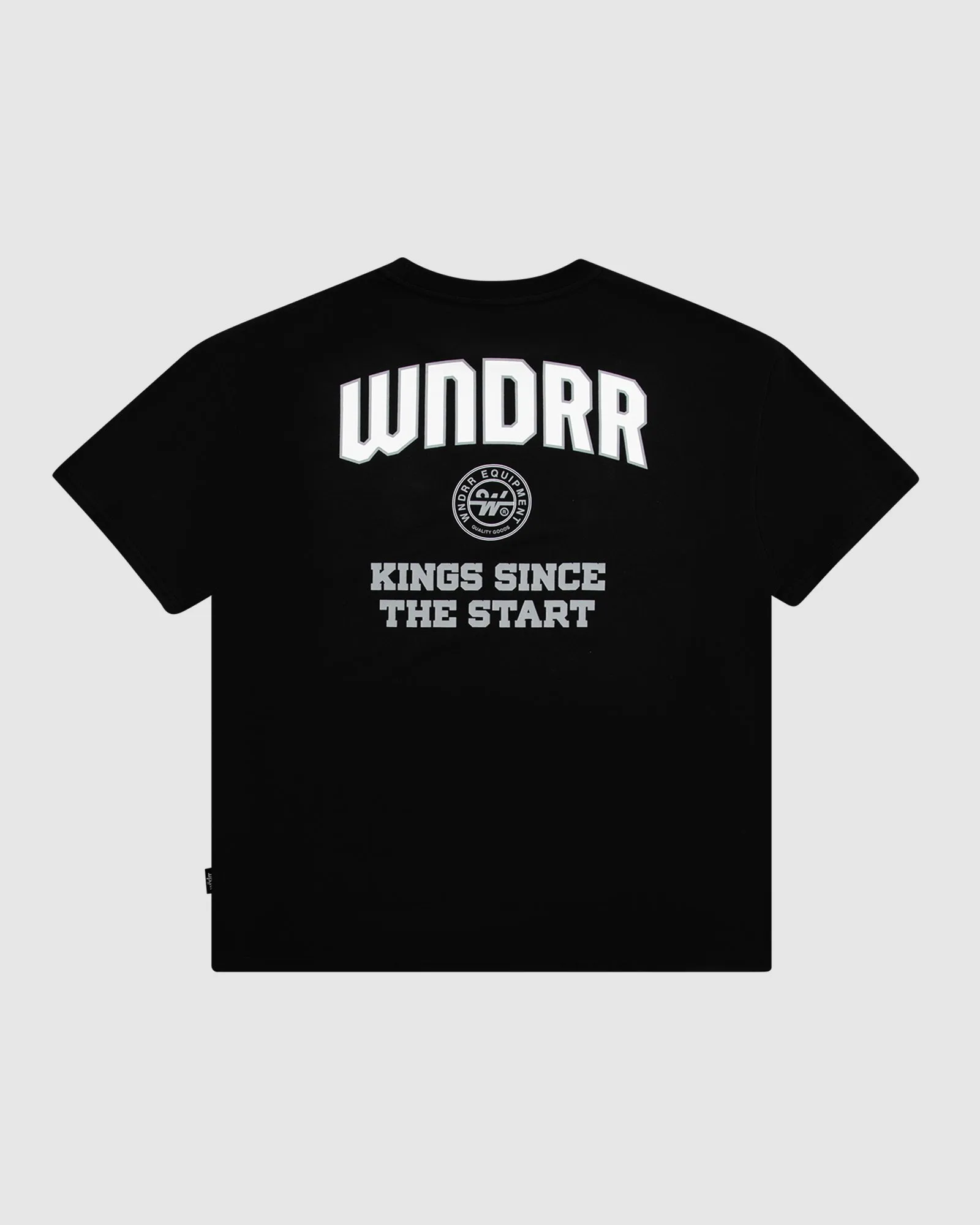 MAJOR BOX FIT TEE - BLACK sold by WNDRR