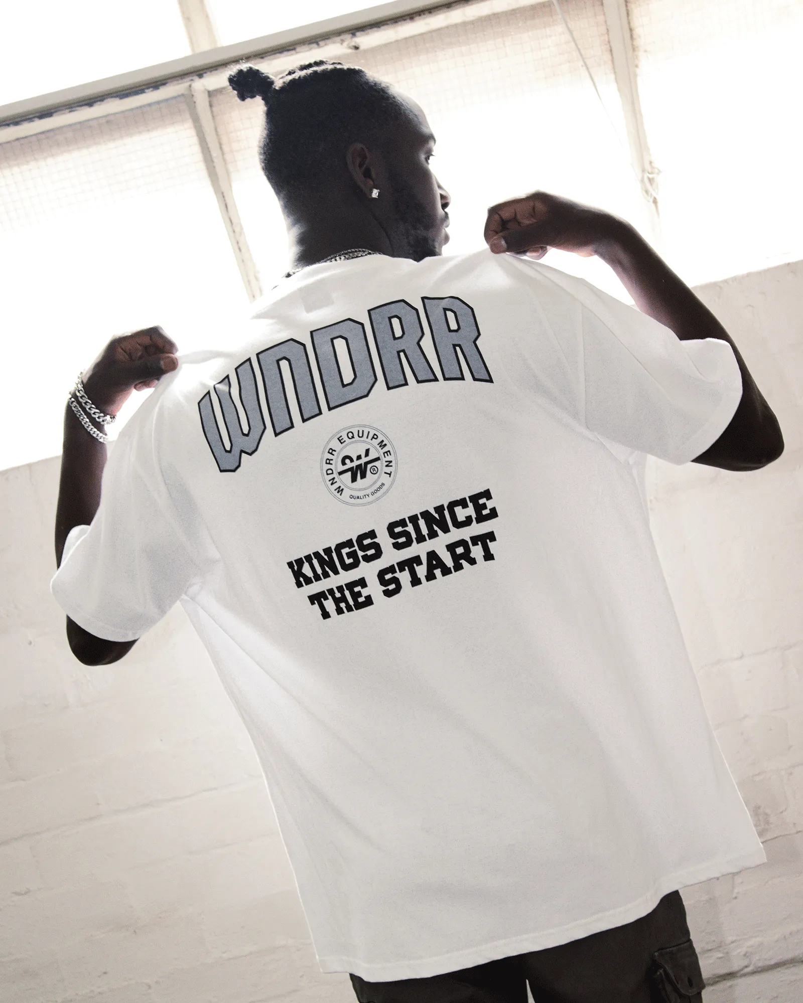 MAJOR BOX FIT TEE - WHITE sold by WNDRR product image thumbnail 2